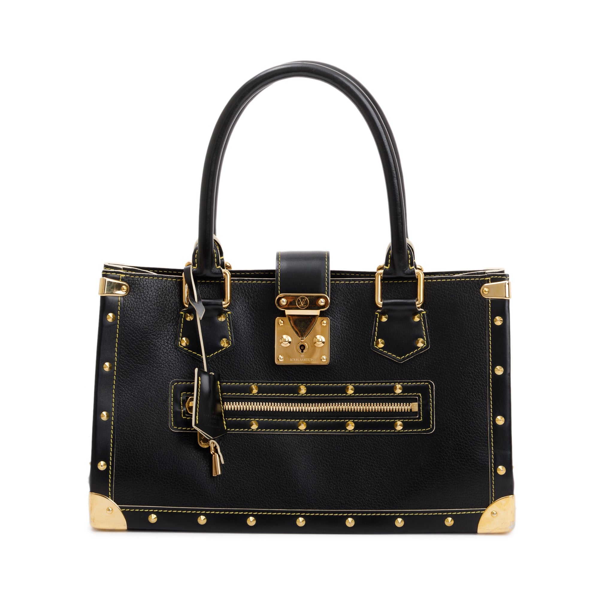 Louis Vuitton Black Goatskin Leather Suhali Le Fabuleux Bag