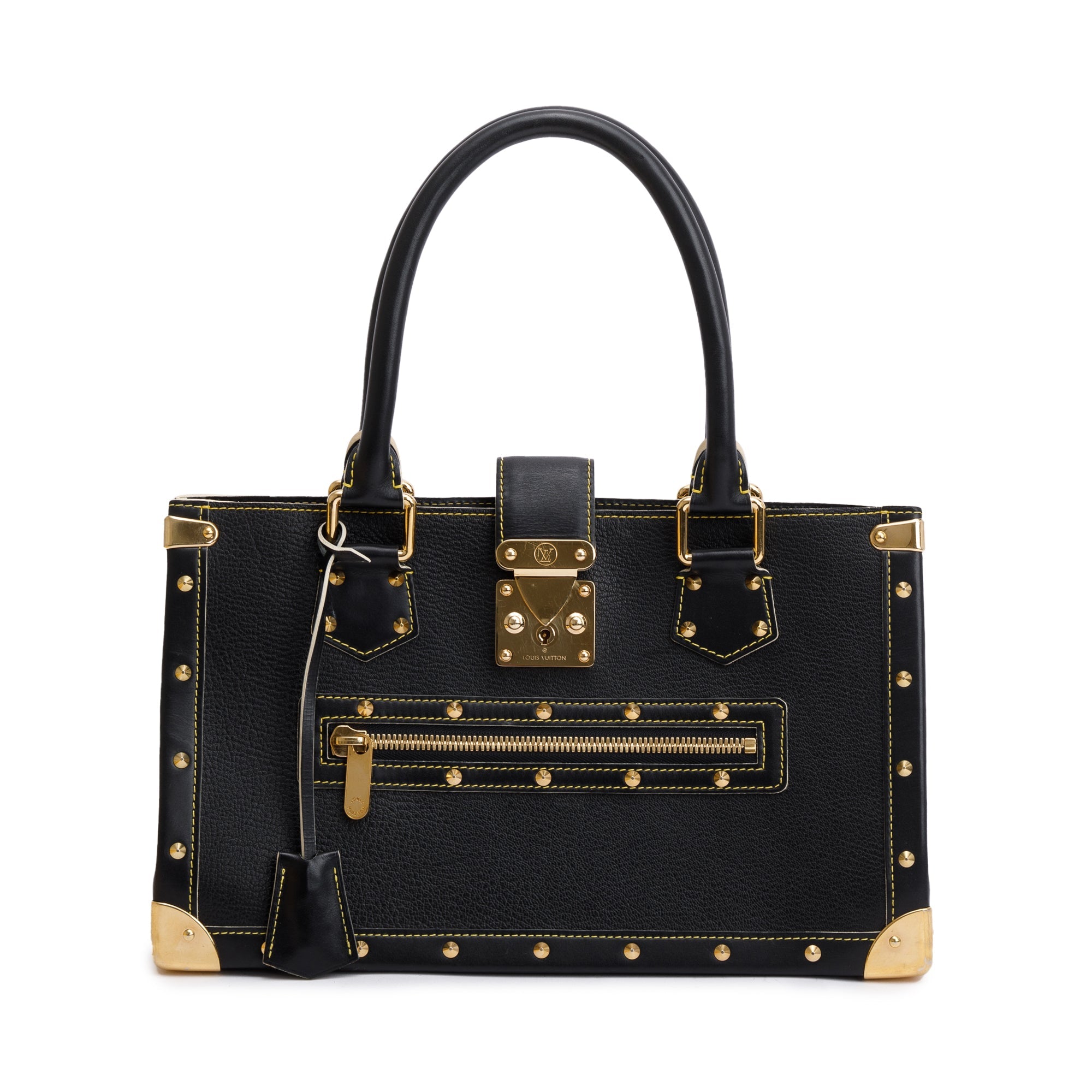 Louis Vuitton Black Goatskin Leather Suhali Le Fabuleux Bag