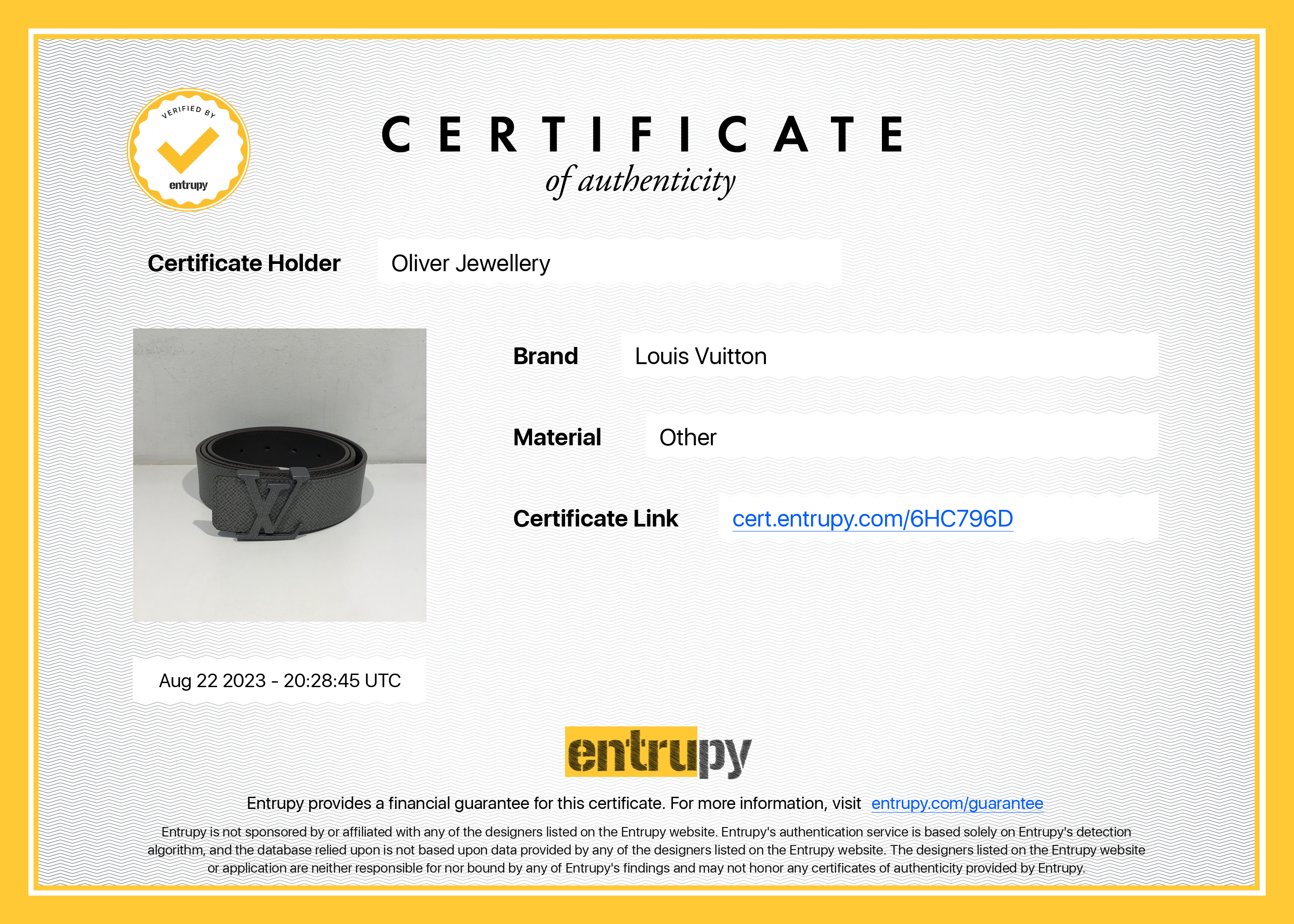 Louis Vuitton Black LV Initiales 35MM Taiga Leather Belt