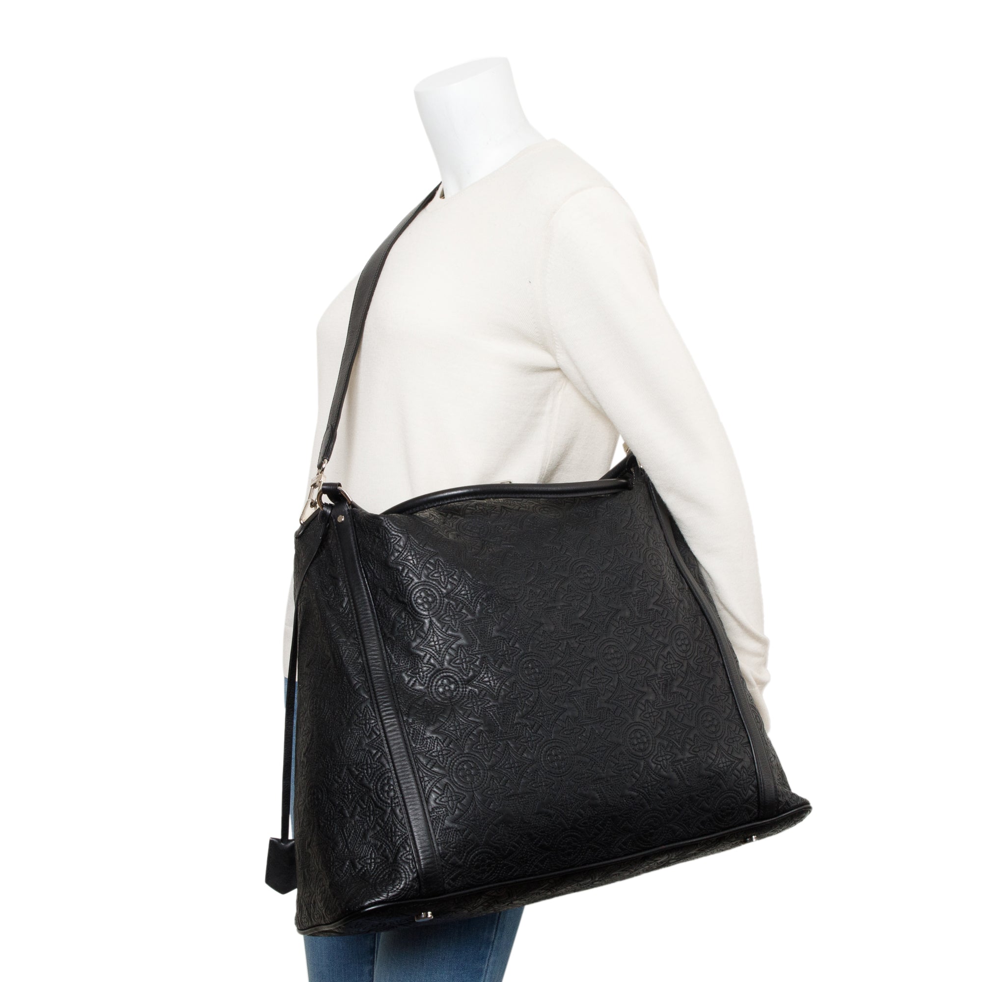 Louis Vuitton Black LV Monogram Antheia Ixia GM w/ Strap