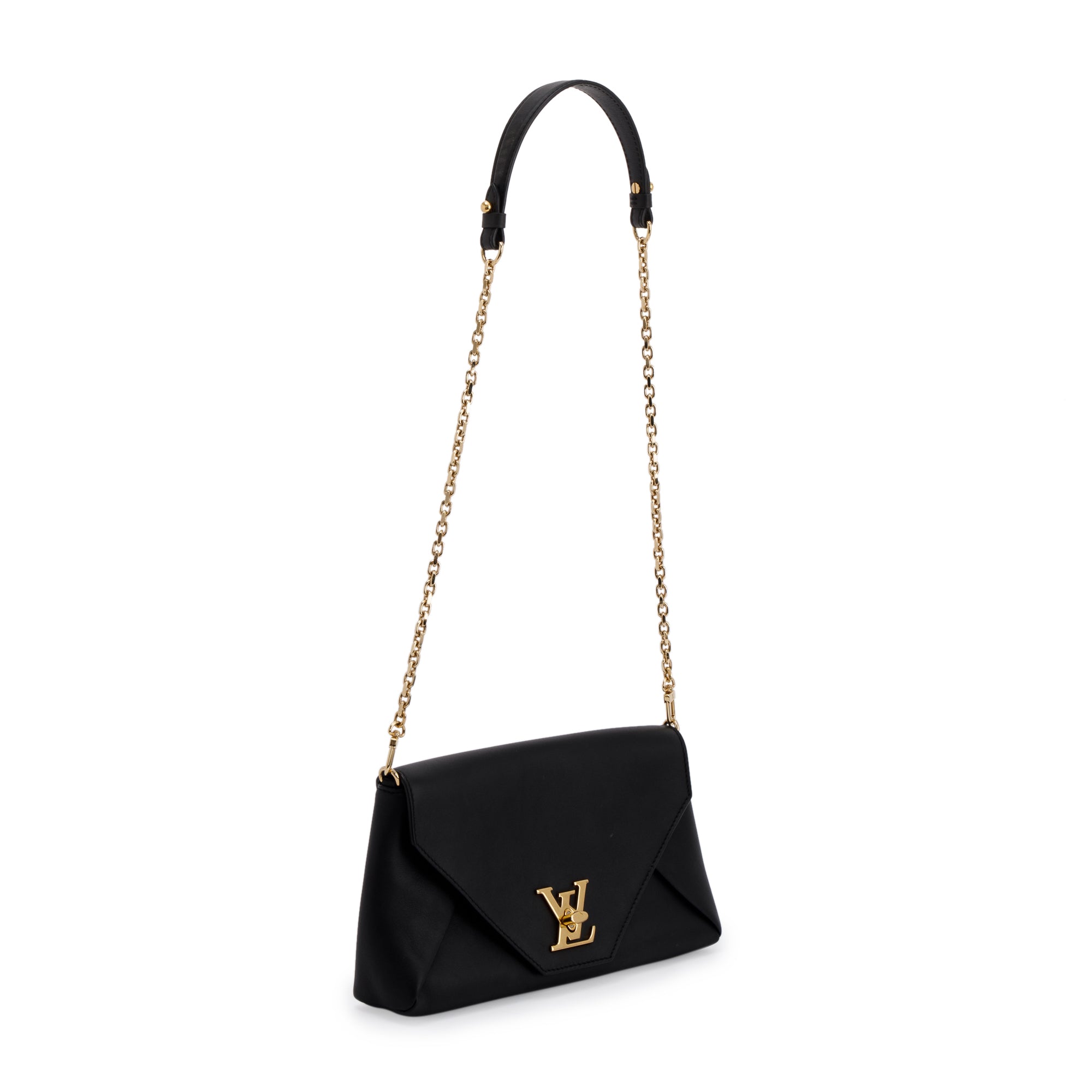 Louis Vuitton Black Leather Love Note Bag