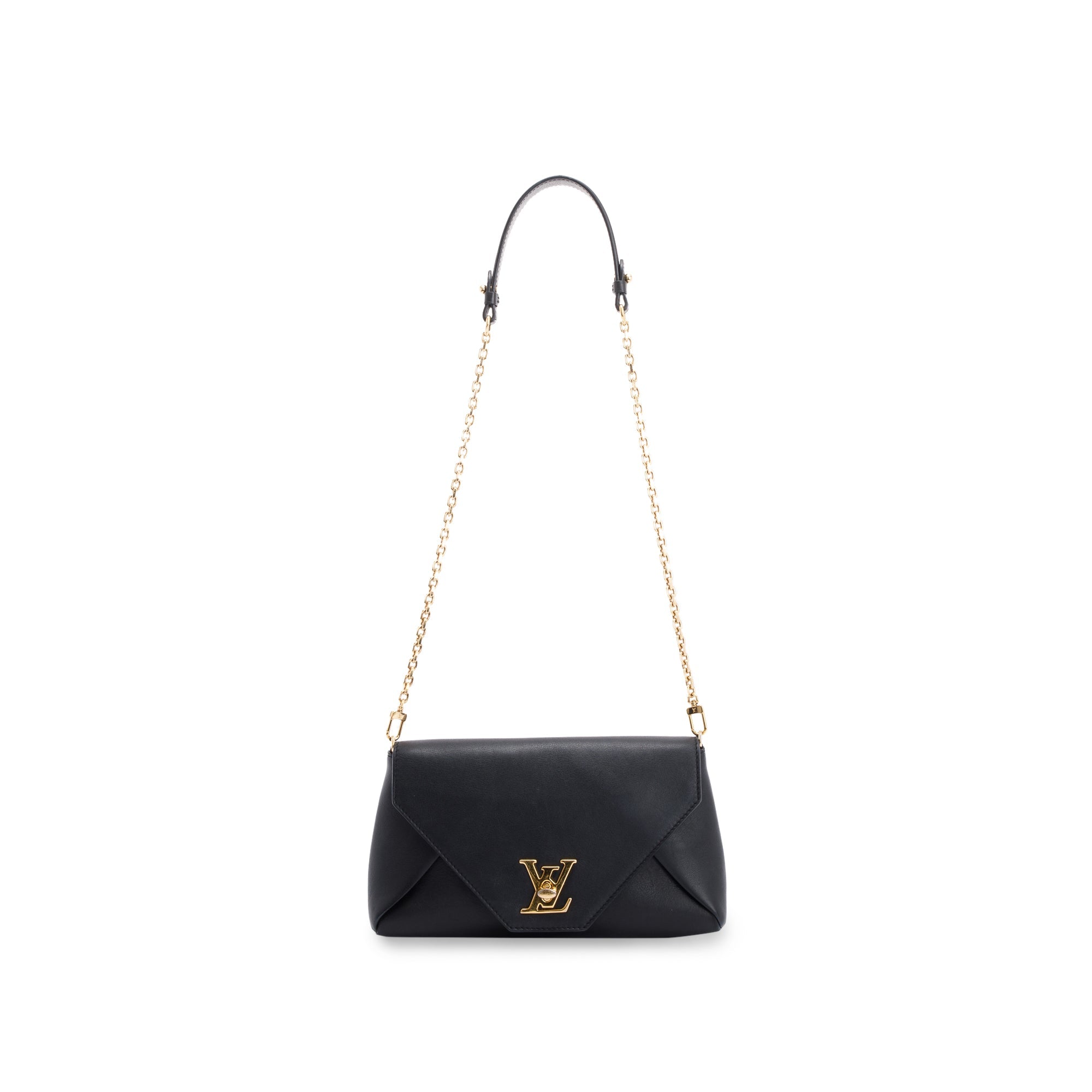 Louis Vuitton Black Leather Love Note Bag