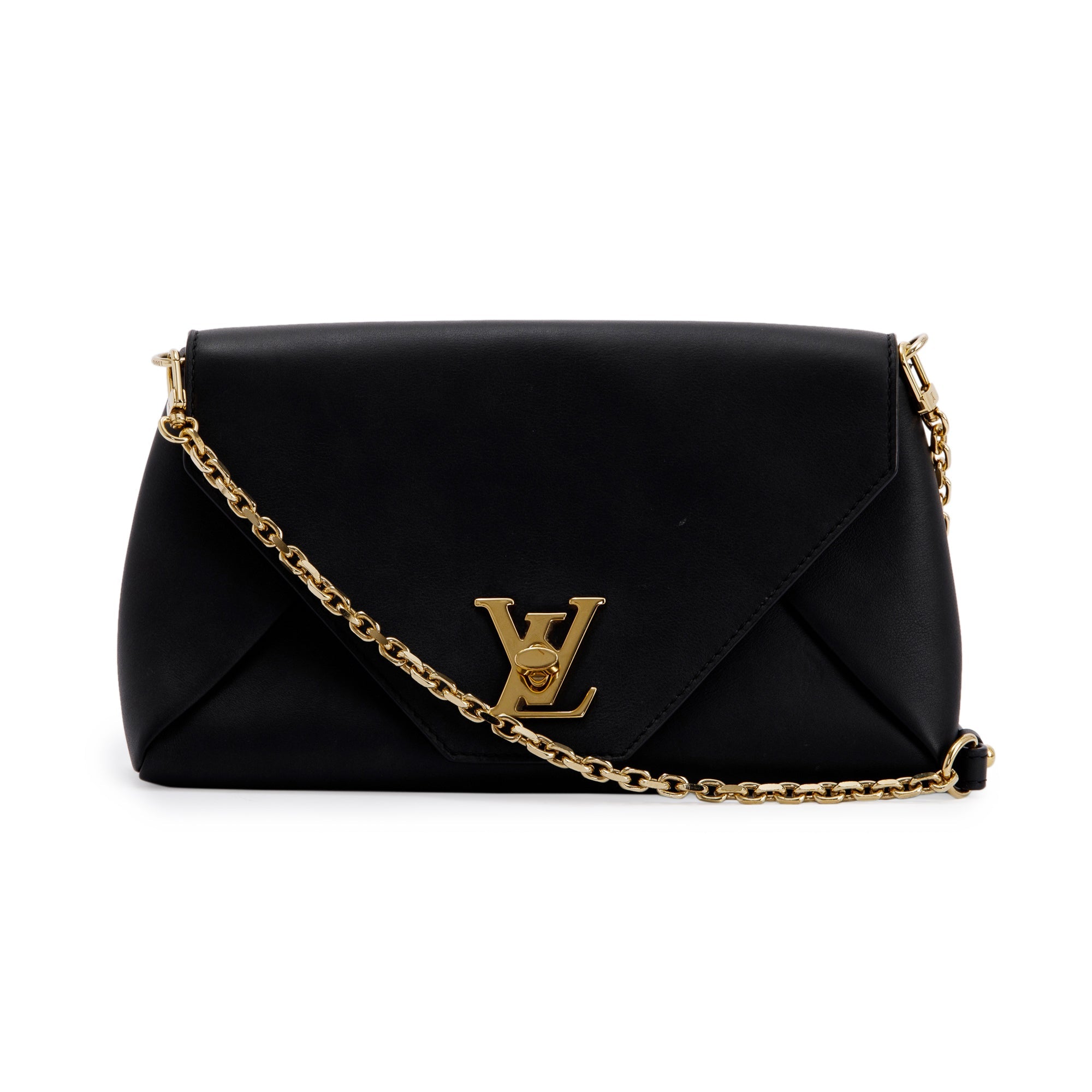 Louis Vuitton Black Leather Love Note Bag