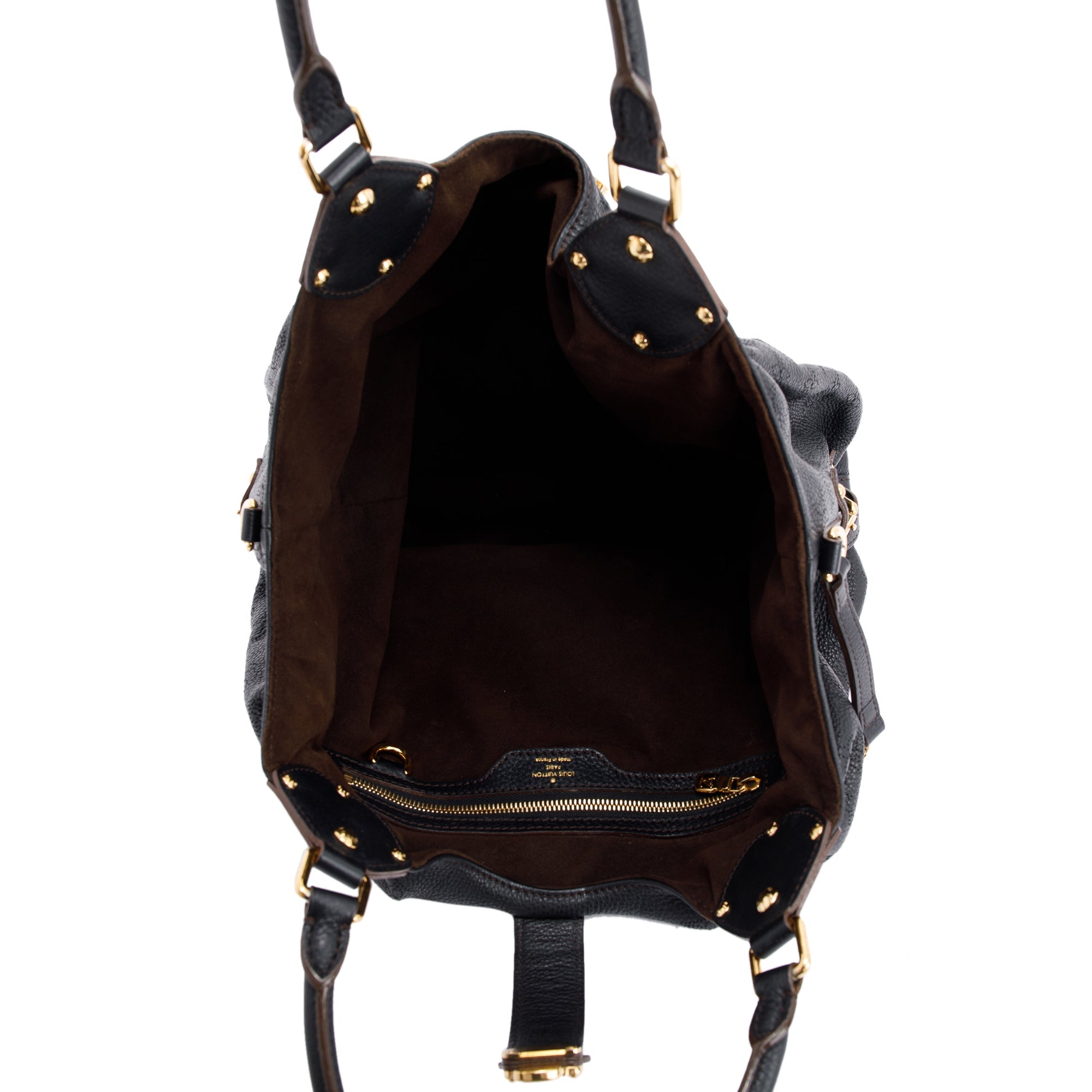 Louis Vuitton Black Mahina L Hobo
