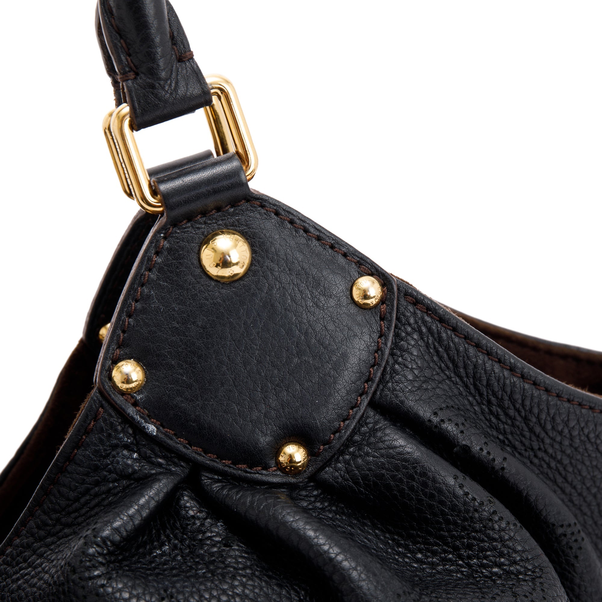 Louis Vuitton Black Mahina L Hobo