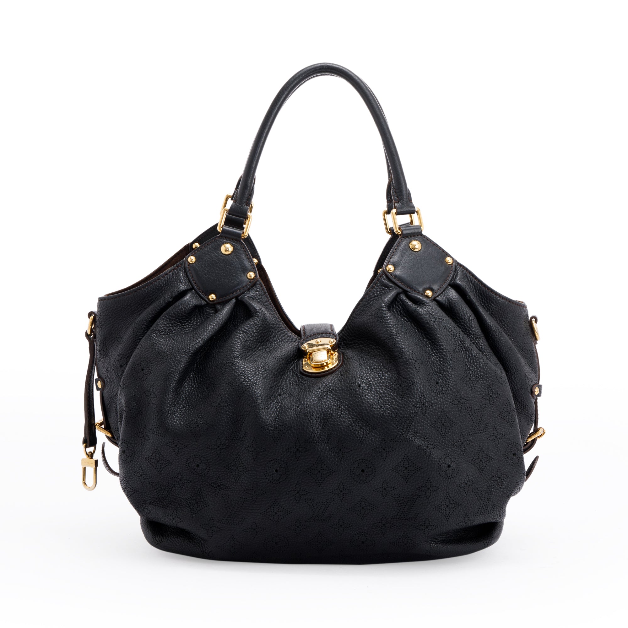 Louis Vuitton Black Mahina L Hobo