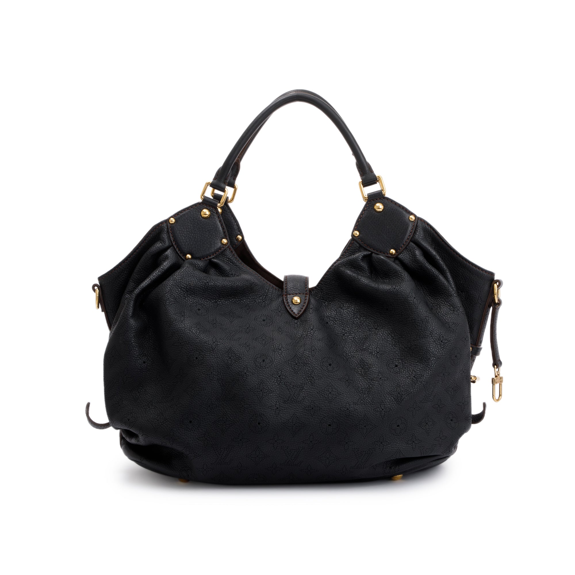 Louis Vuitton Black Mahina Leather XL Hobo