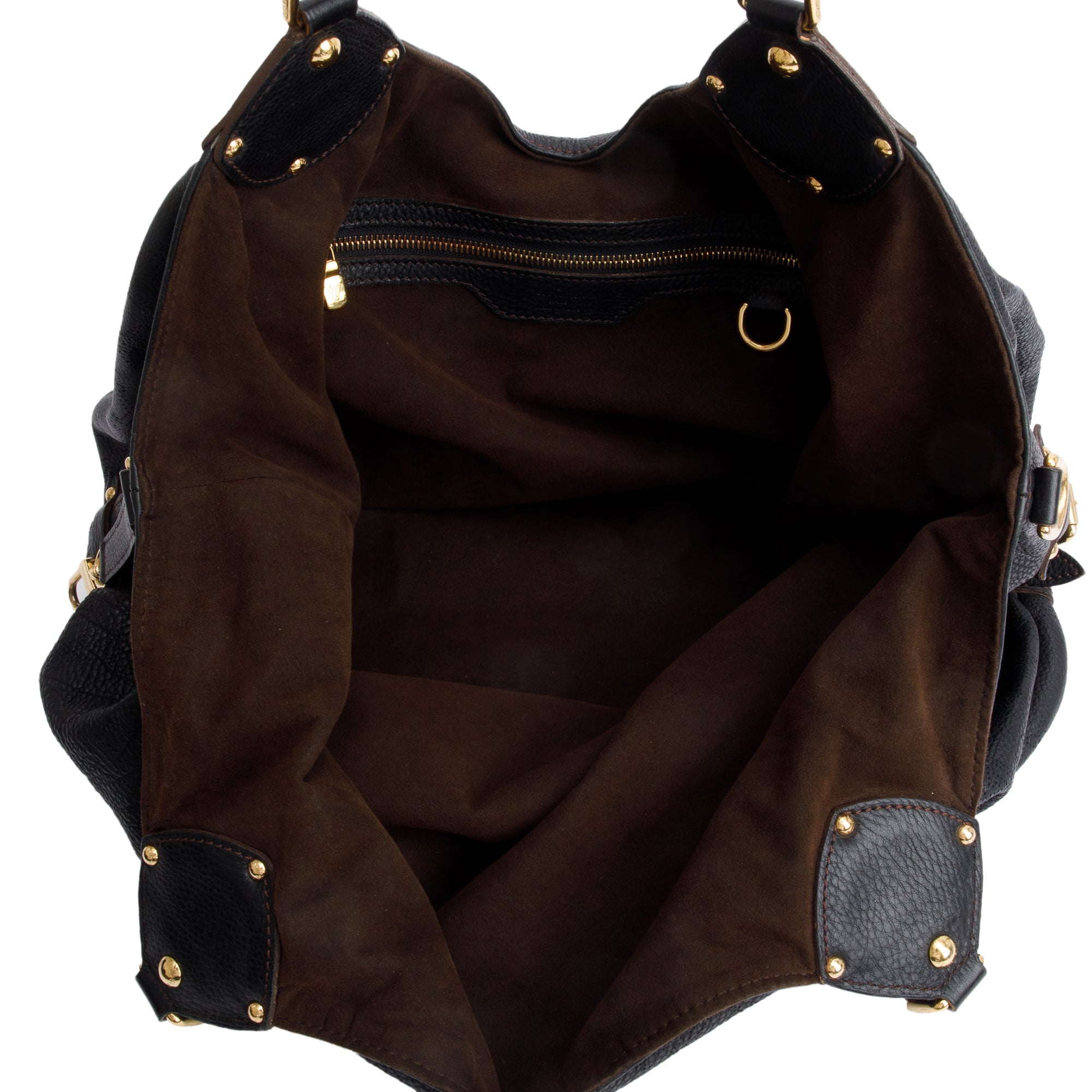 Louis Vuitton Black Mahina Leather XL Hobo