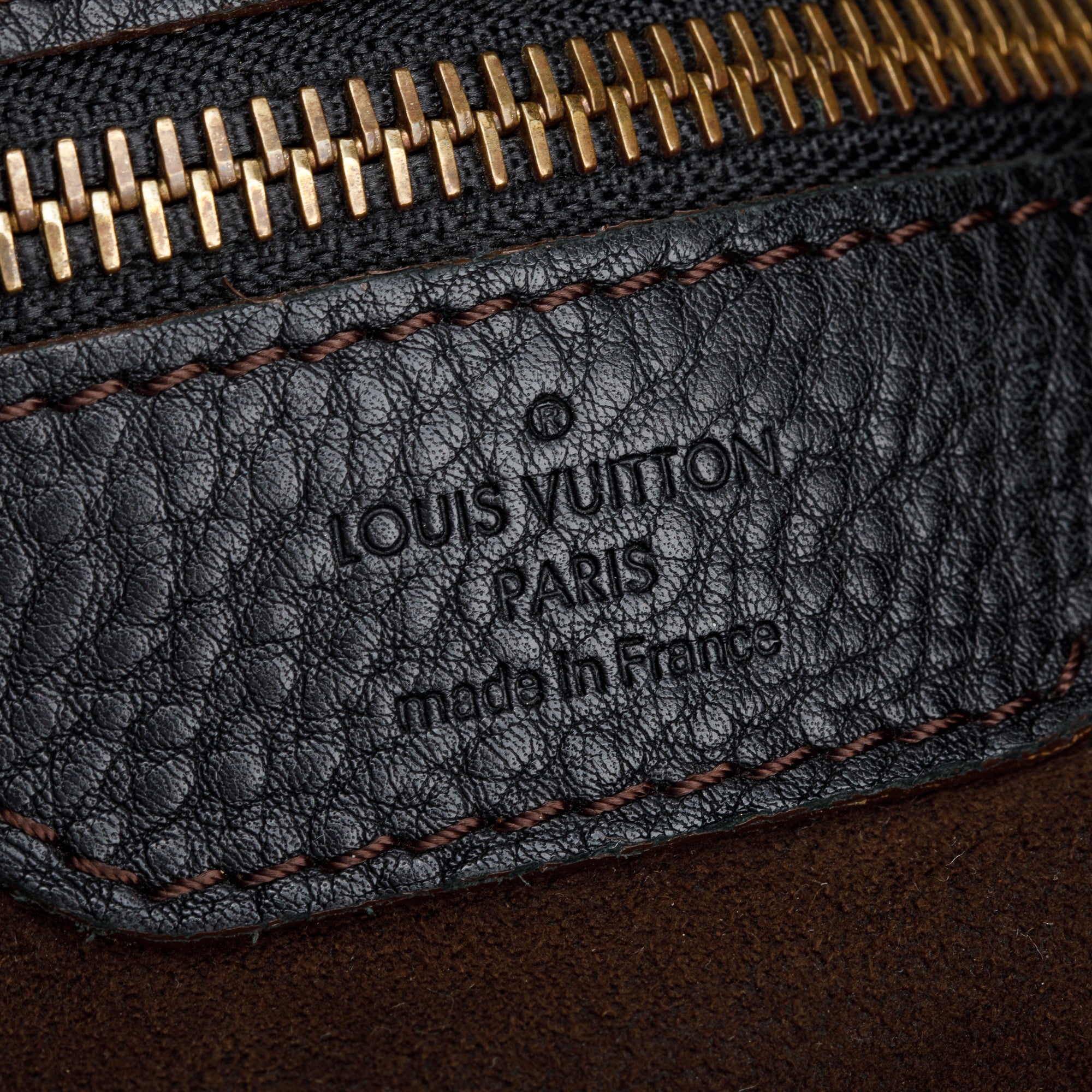 Louis Vuitton Black Mahina Leather XL Hobo
