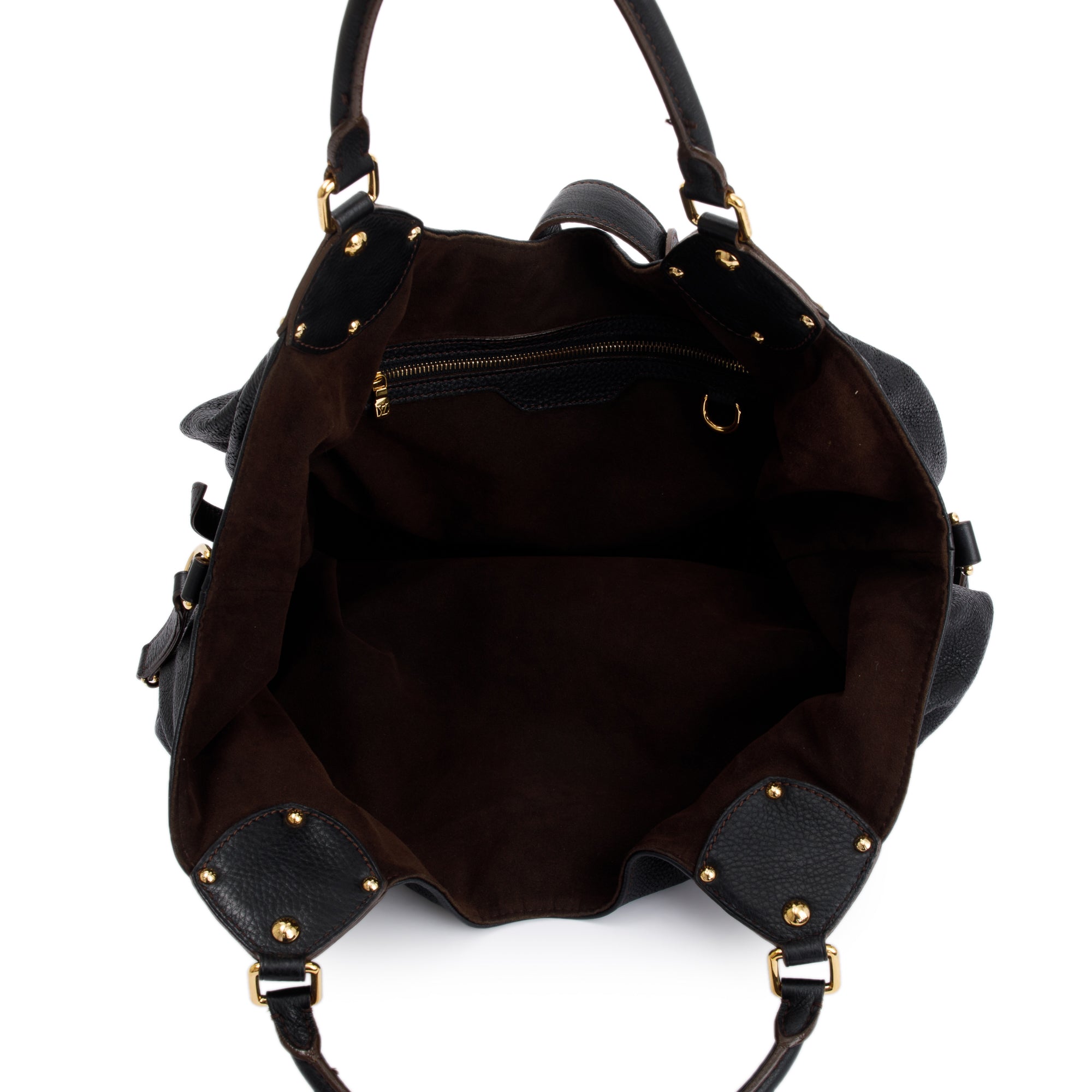 Louis Vuitton Black Mahina Leather XL Hobo