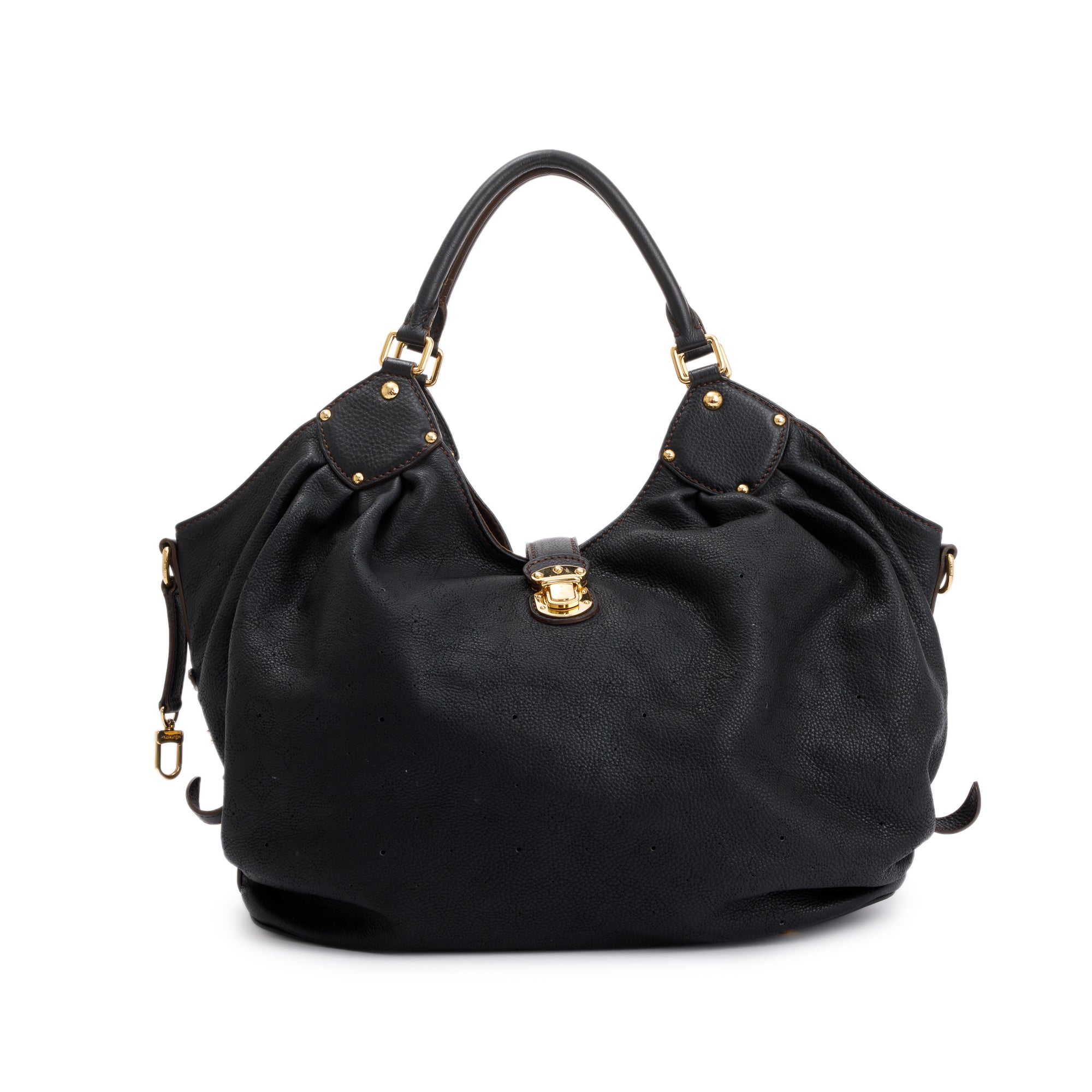 Louis Vuitton Black Mahina Leather XL Hobo