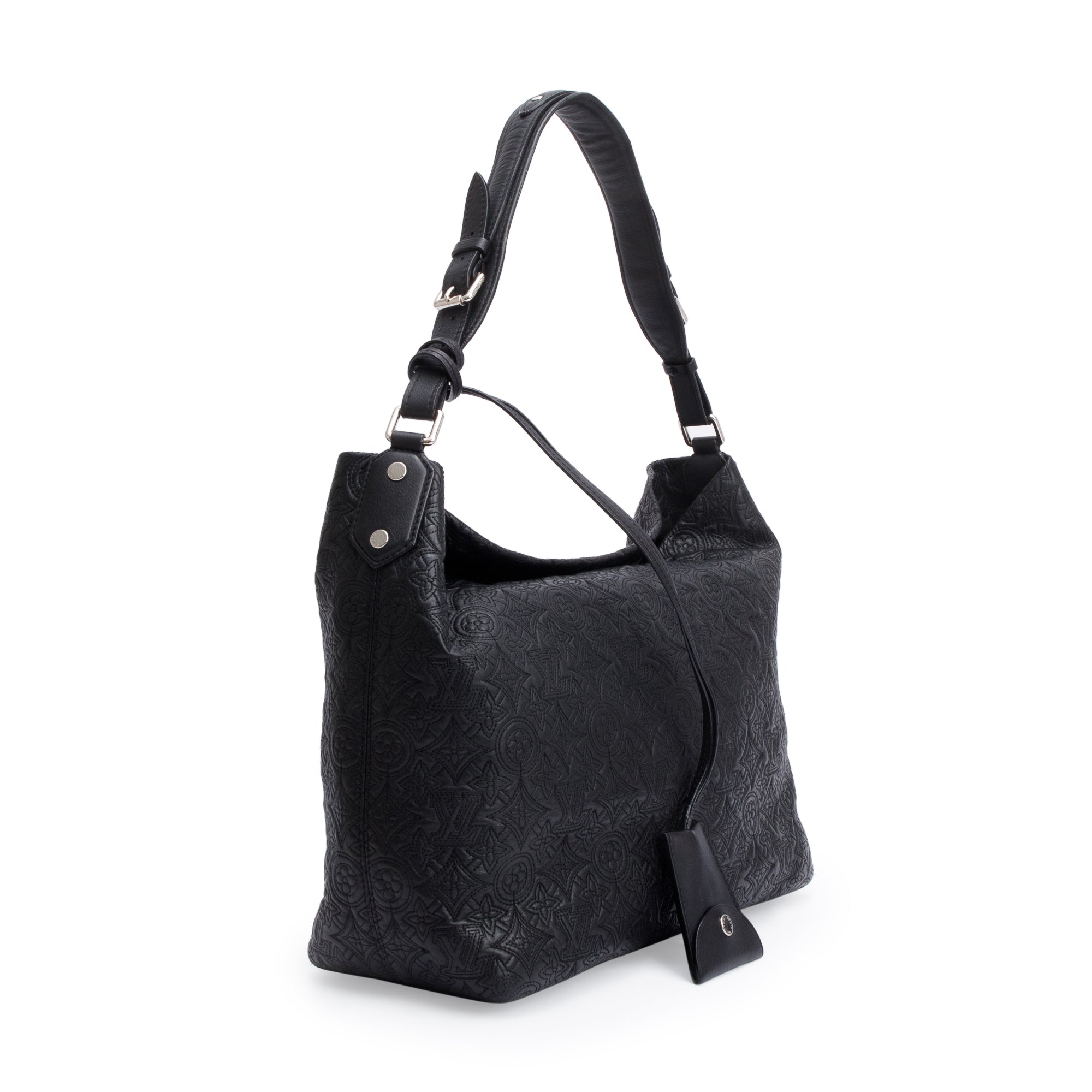 Louis Vuitton Black Monogram Antheia Leather Hobo PM