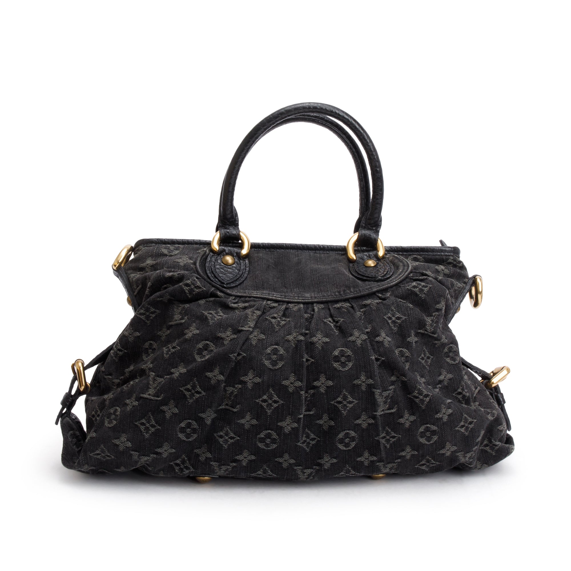 Louis Vuitton Black Monogram Denim Neo Cabby