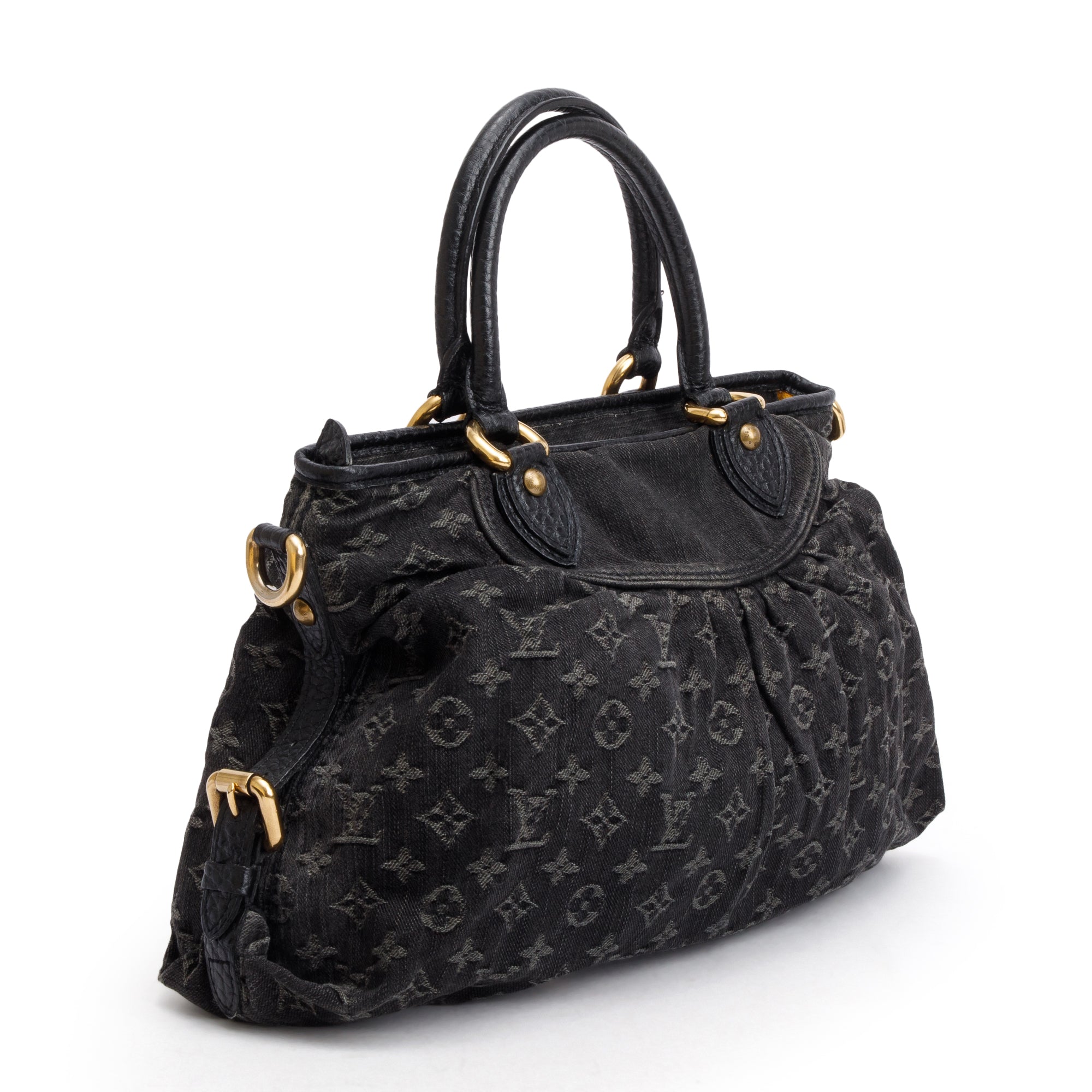 Louis Vuitton Black Monogram Denim Neo Cabby