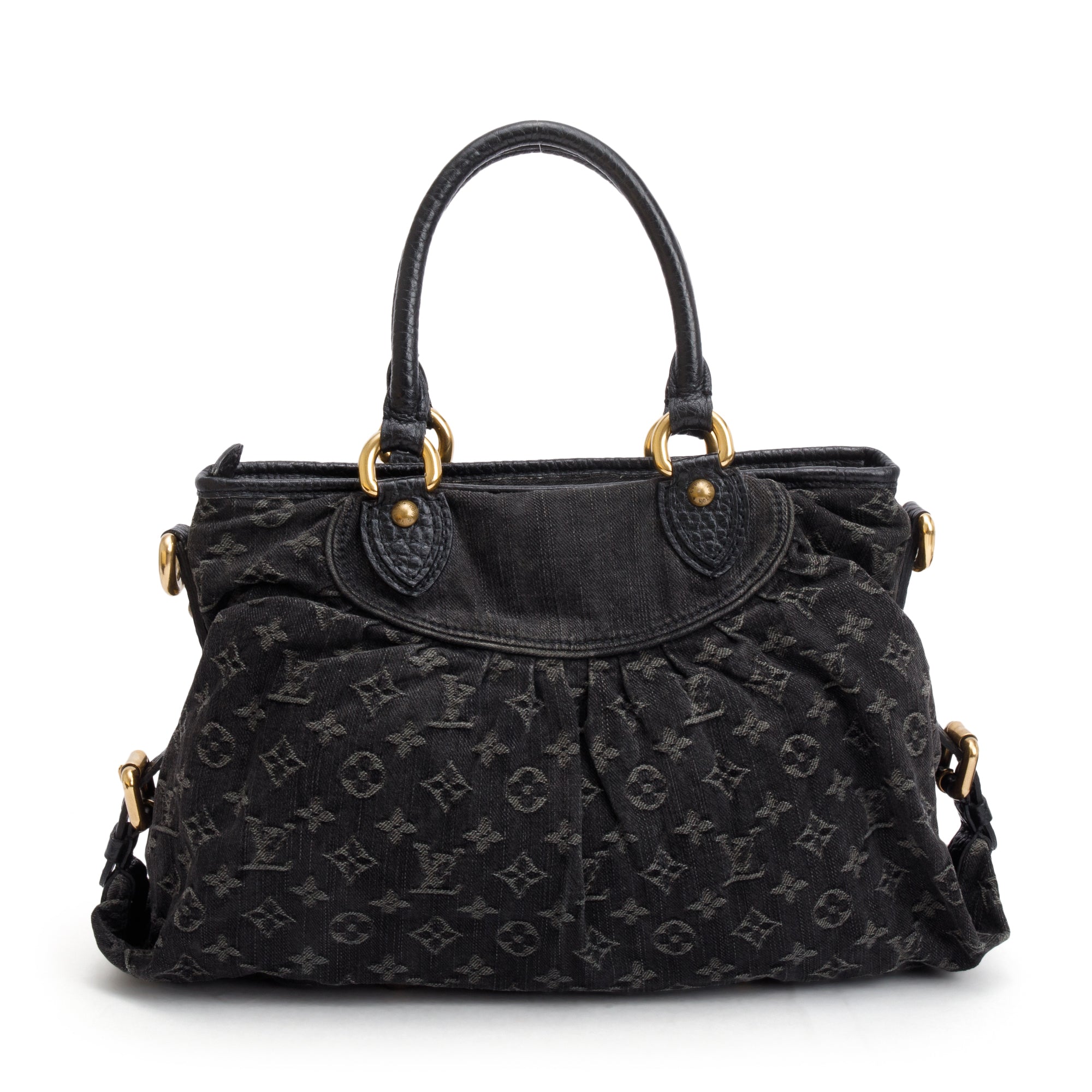 Louis Vuitton Black Monogram Denim Neo Cabby