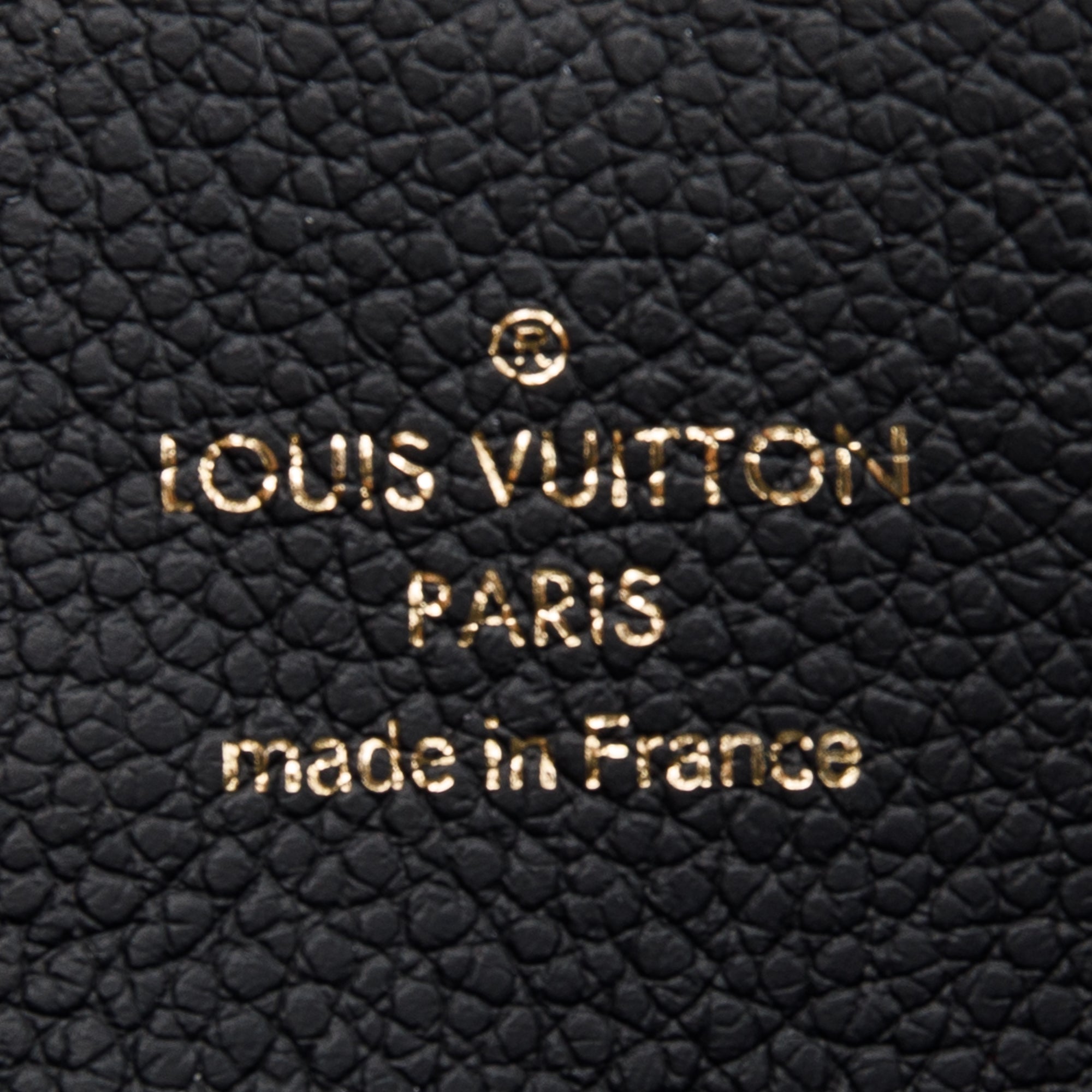 Louis Vuitton Black Monogram Empreinte Clemence Wallet w/ Box & Receipt