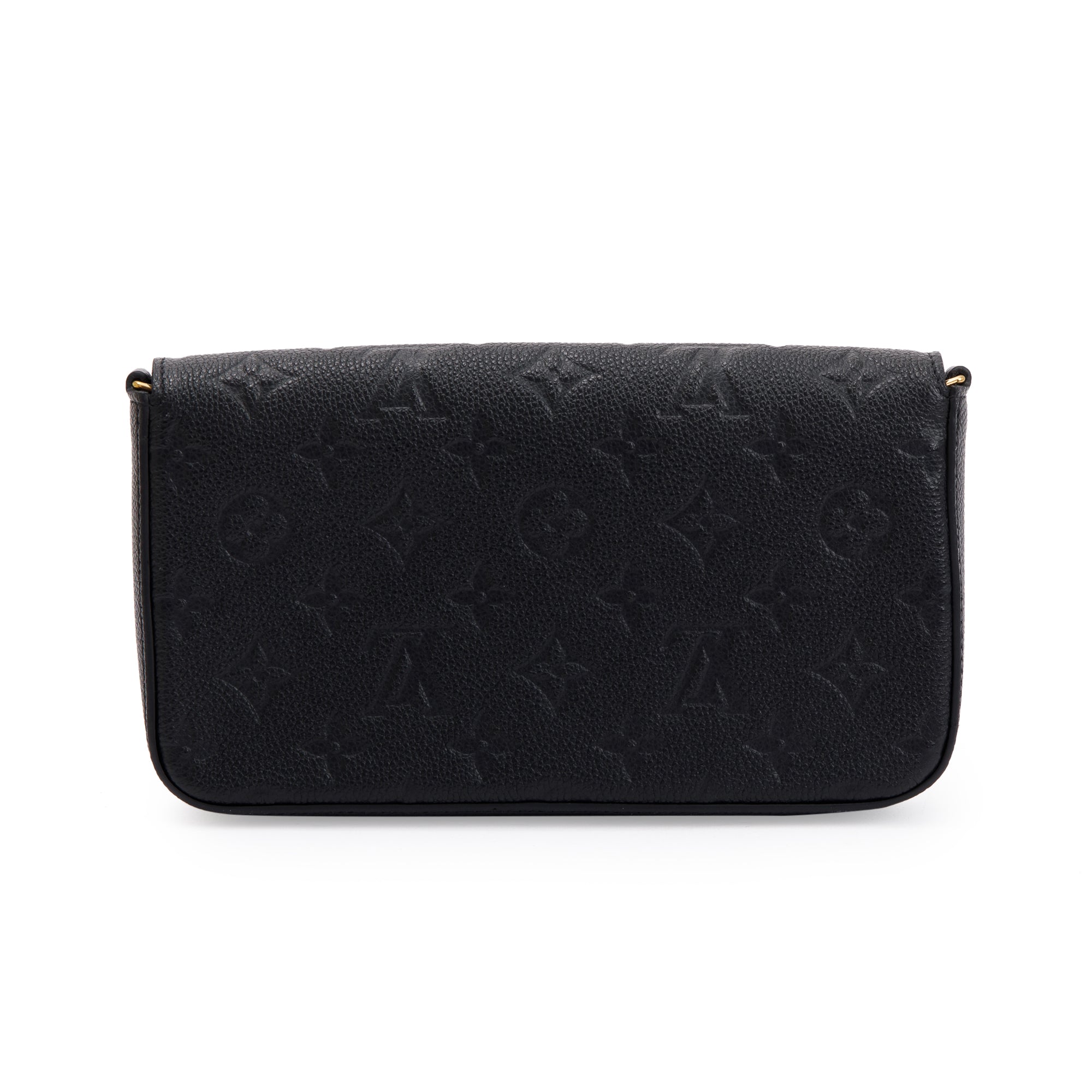 Louis Vuitton Black Monogram Empreinte Leather Felicie Pochette