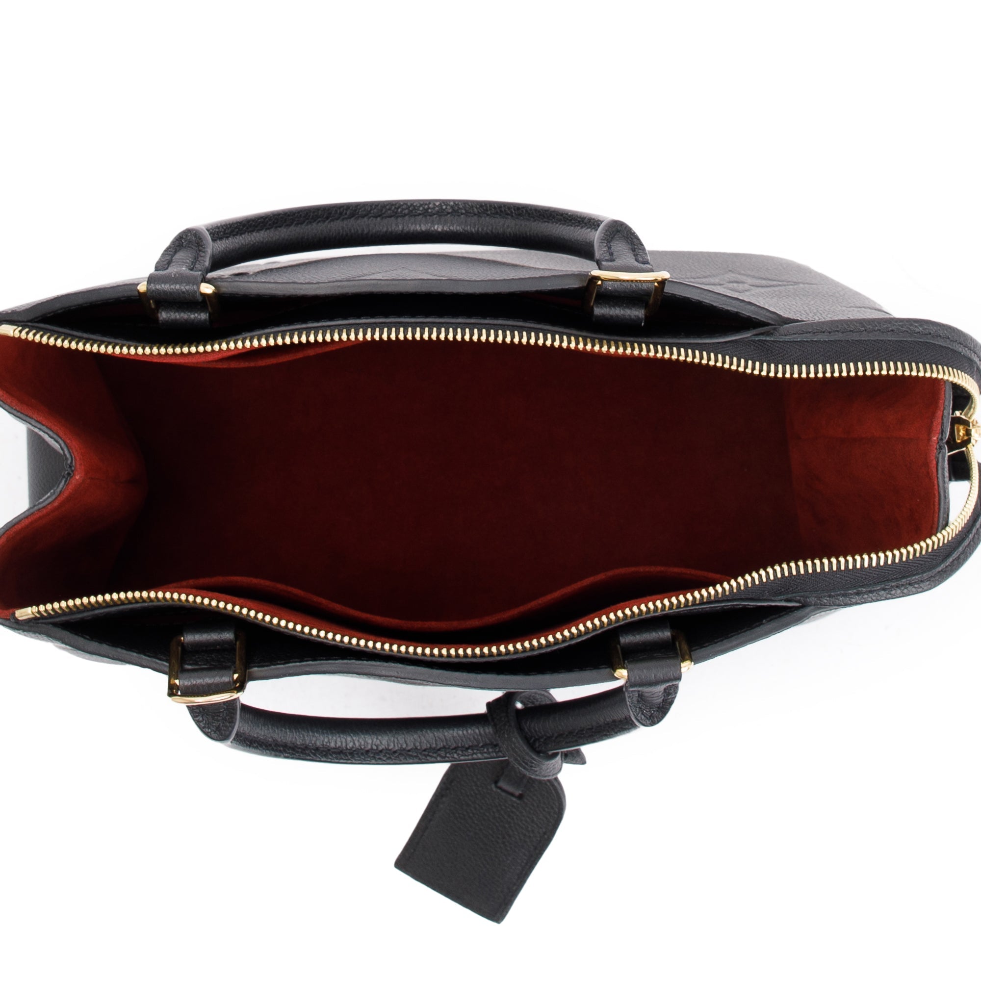 Louis Vuitton Black Monogram Empreinte Leather Petit Palais w/ Box