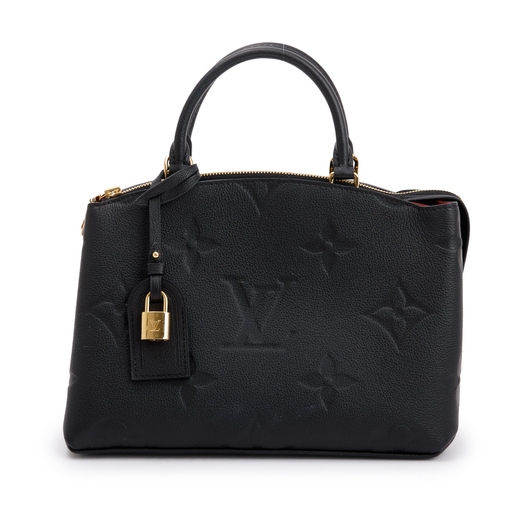 Louis Vuitton Black Monogram Empreinte Leather Petit Palais w/ Box