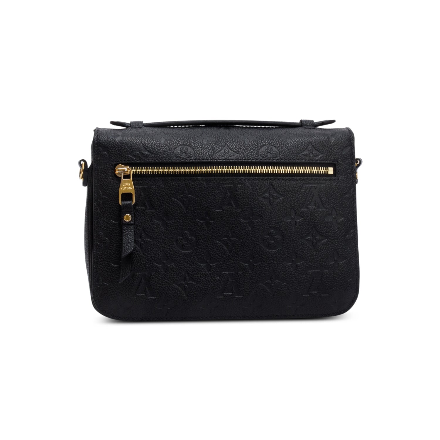 Louis Vuitton Black Monogram Empreinte Leather Pochette Metis w/ Box