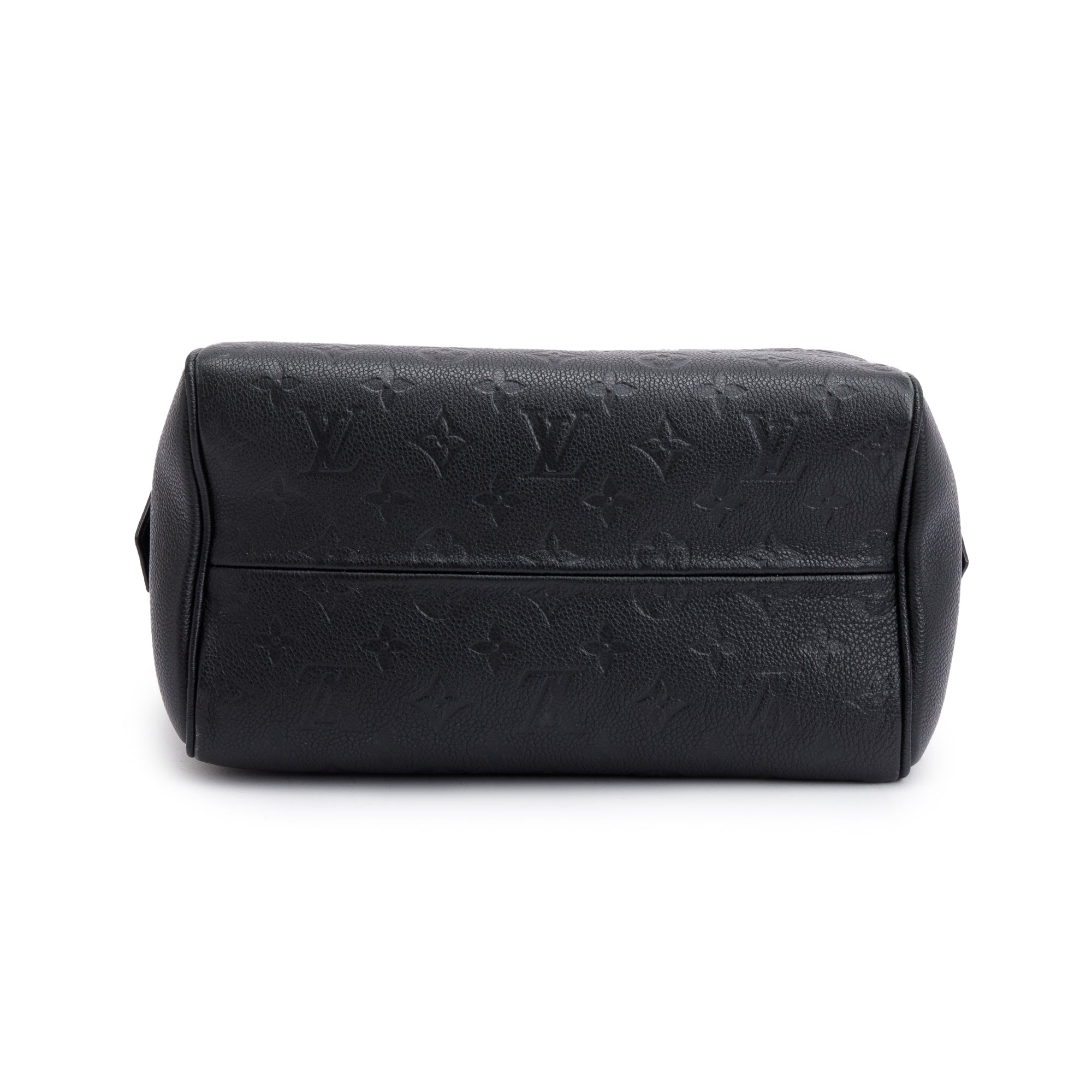 Louis Vuitton Black Monogram Empreinte Leather Speedy Bandouliere 25 NM w/ Box