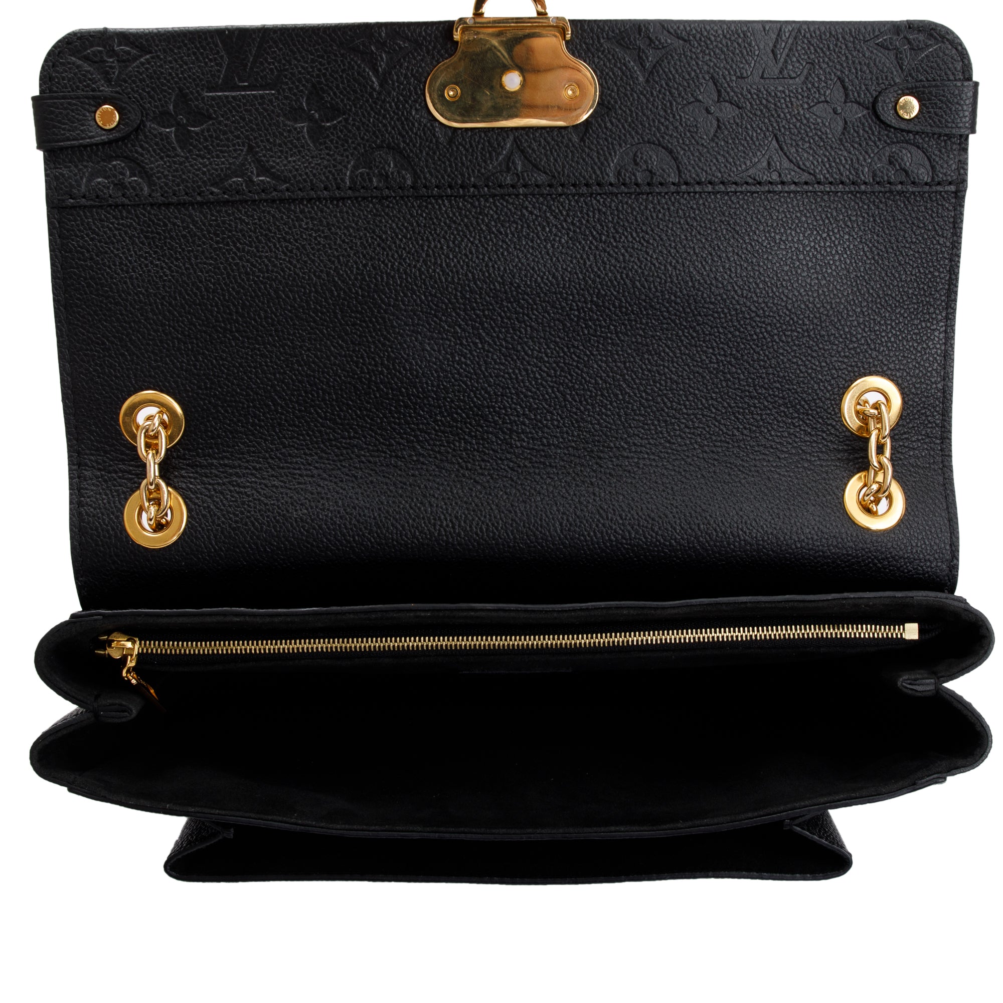 Louis Vuitton Black Monogram Empreinte Leather Vavin MM w/ Box