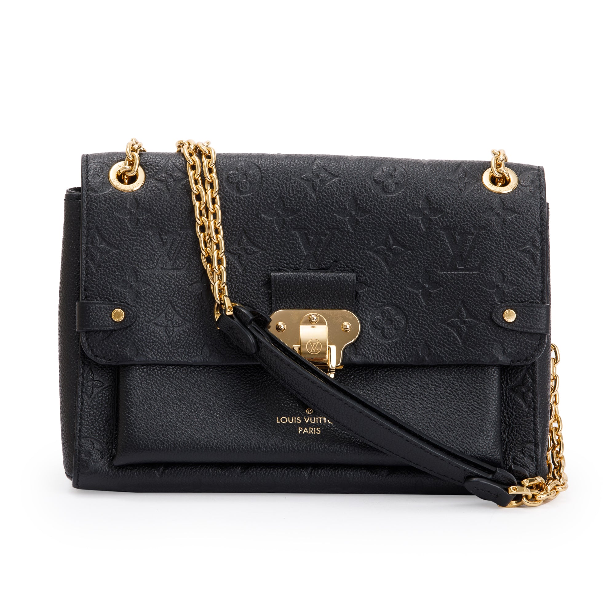 Louis Vuitton Black Monogram Empreinte Leather Vavin PM