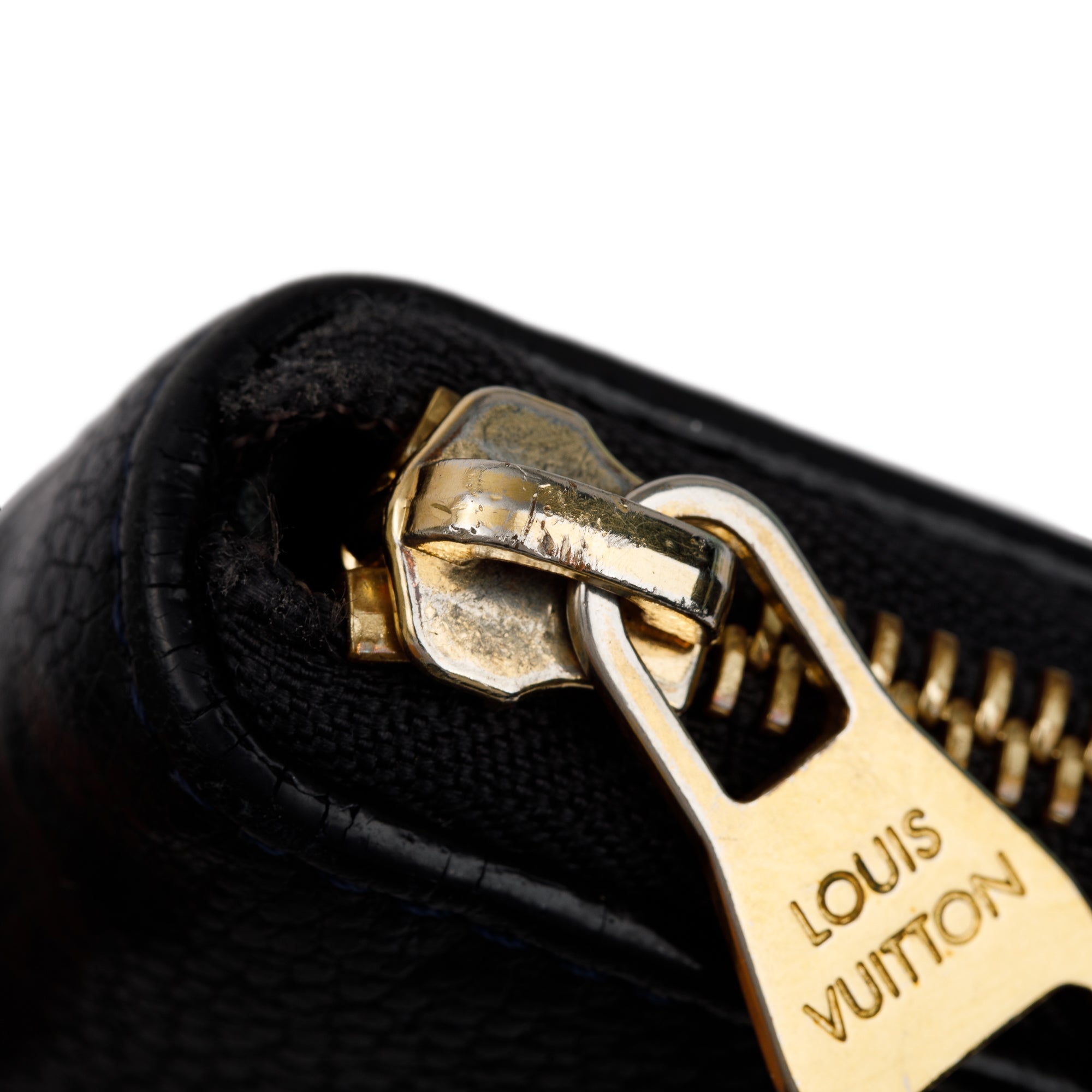 Louis Vuitton Black Monogram Empreinte Leather Zippy Organizer Wallet