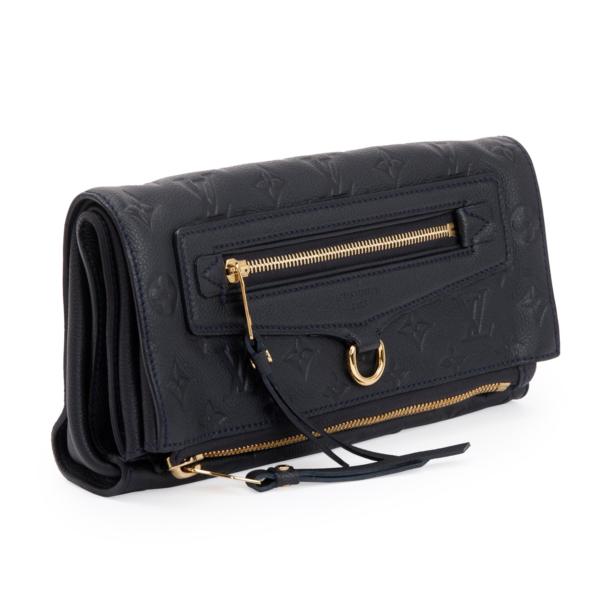 Louis Vuitton Black Monogram Empreinte Petillante Clutch