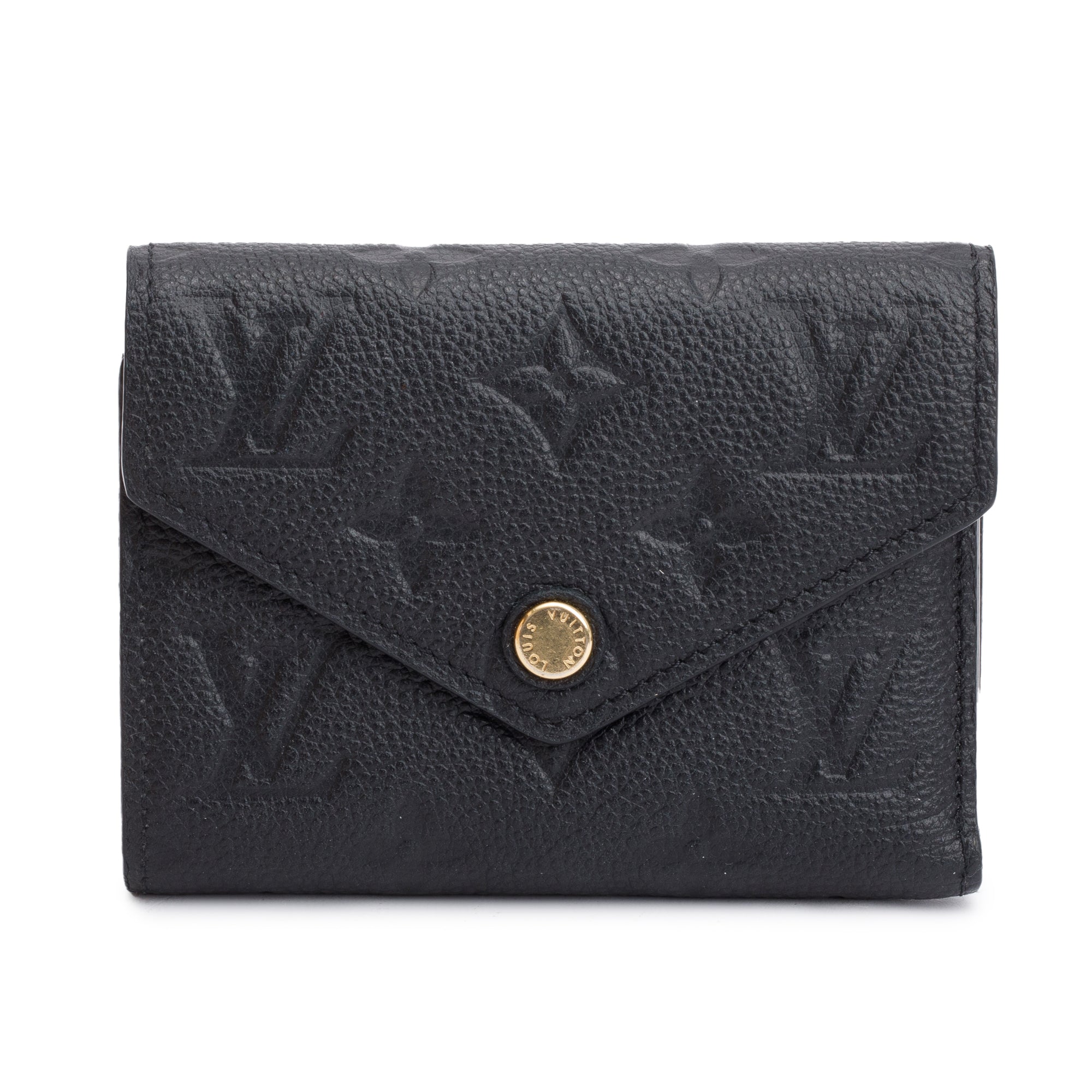 Louis Vuitton Black Monogram Empreinte Victorine Wallet