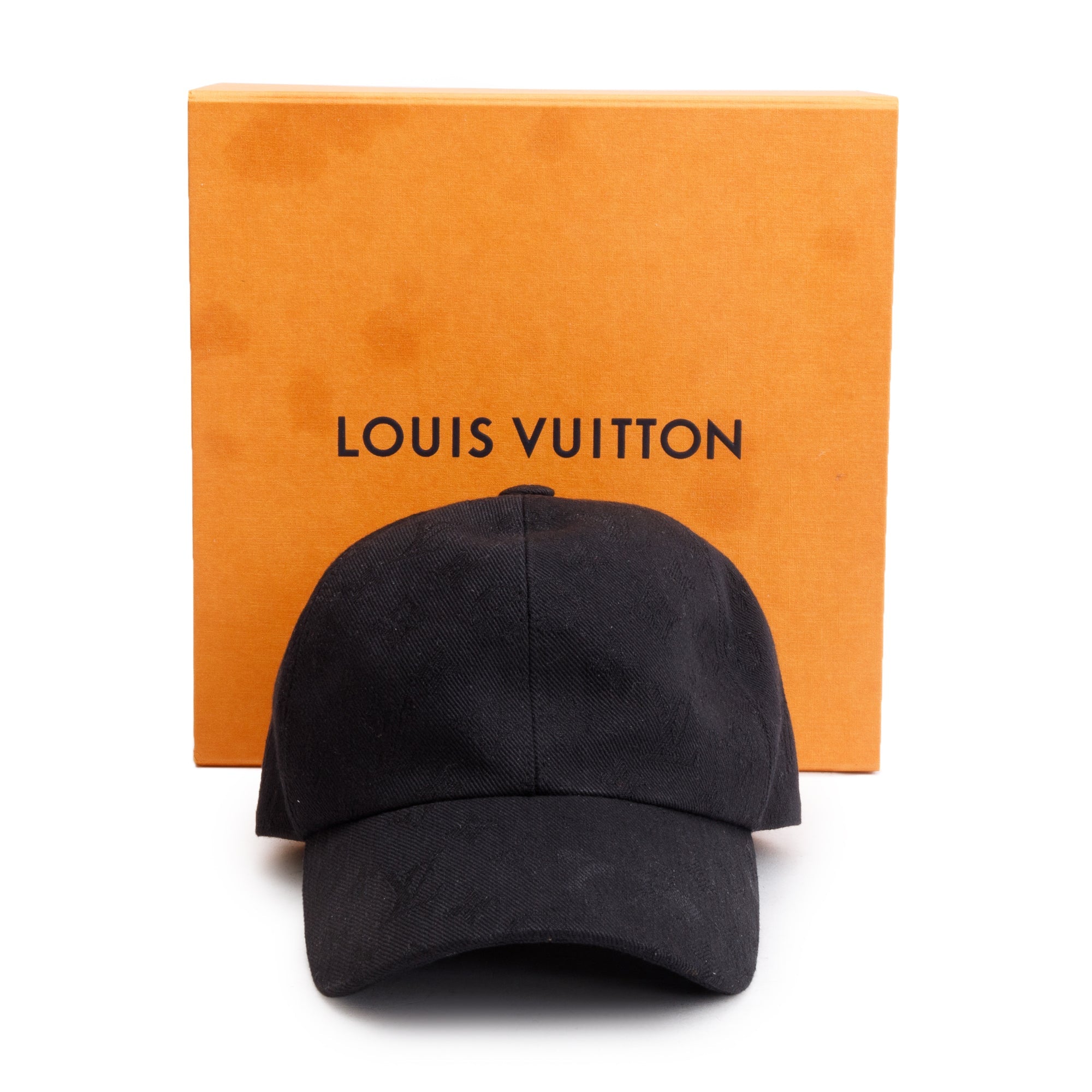 Louis Vuitton Black Monogram Essential Cap w/ Box