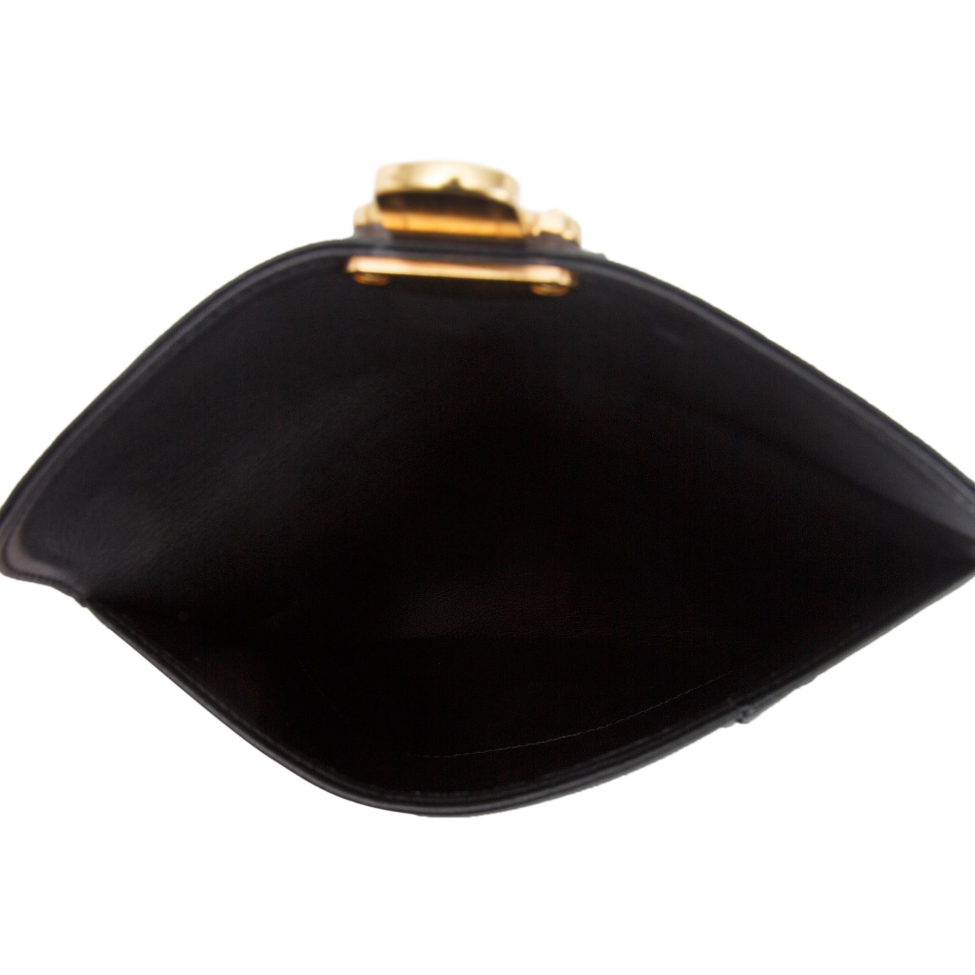 Louis Vuitton Black Monogram Mahina Leather Amelia Wallet