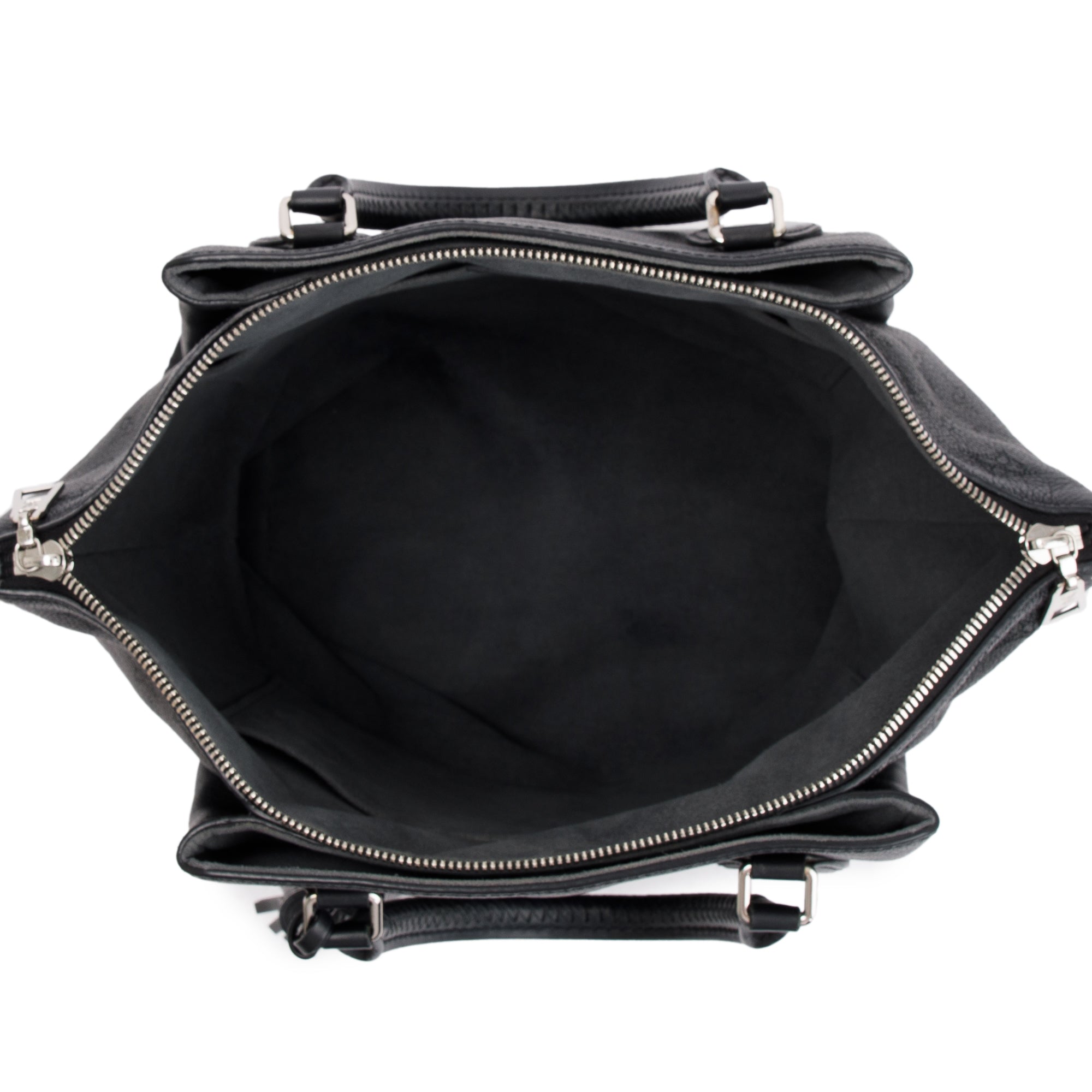 Louis Vuitton Black Monogram Mahina Leather Haumea w/ Strap