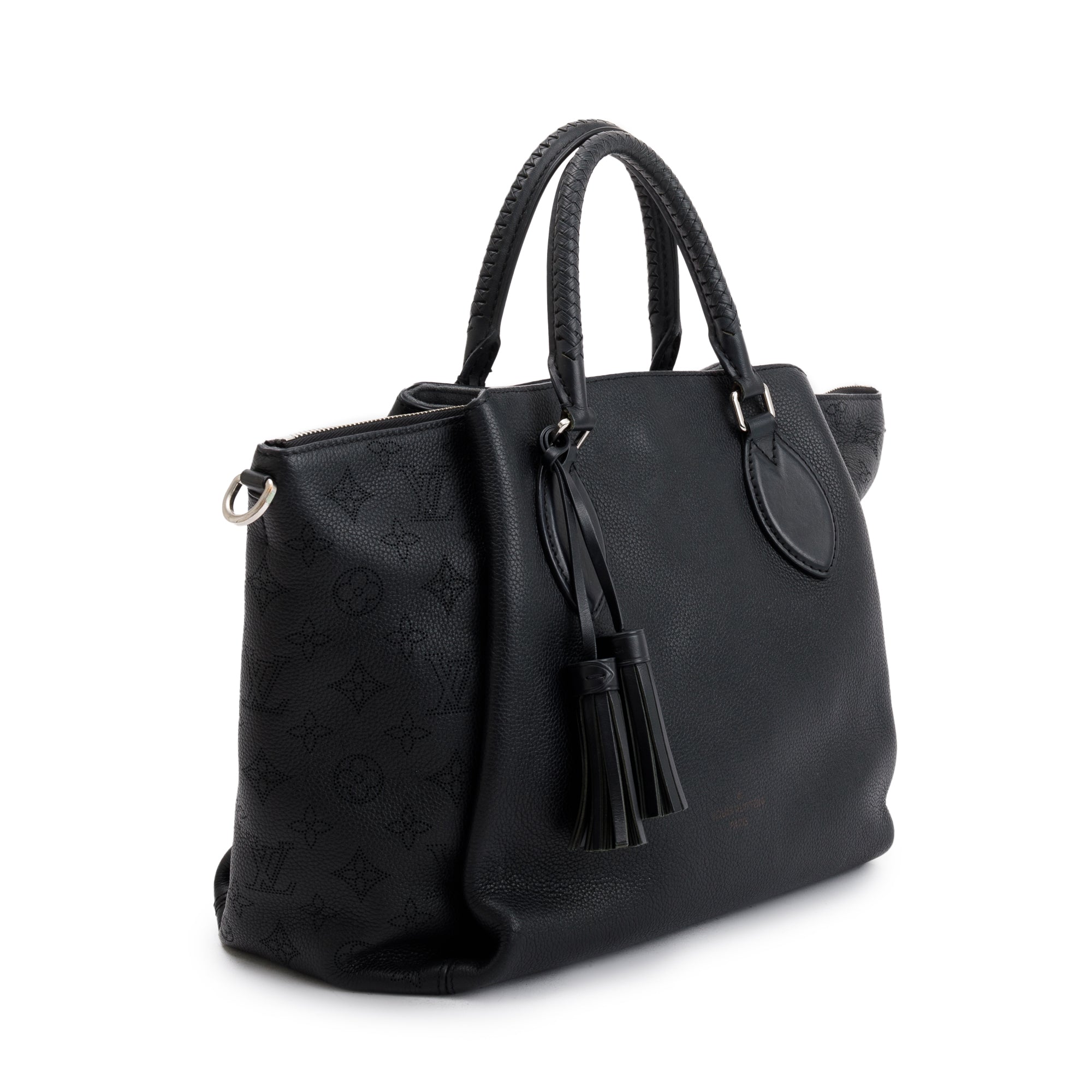 Louis Vuitton Black Monogram Mahina Leather Haumea w/ Strap