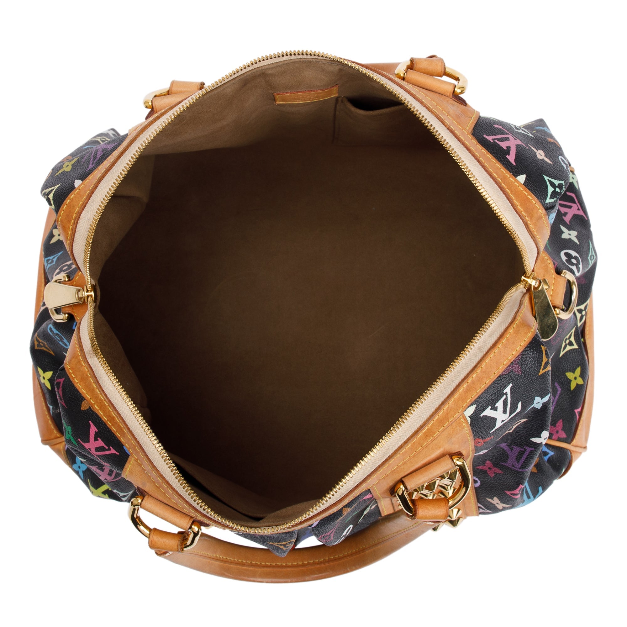 Louis Vuitton Black Monogram Multicolor Courtney GM w/ Strap