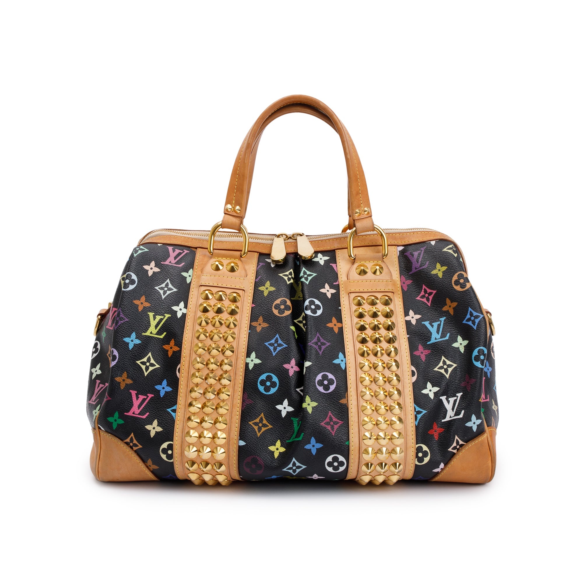 Louis Vuitton Black Monogram Multicolor Courtney GM w/ Strap