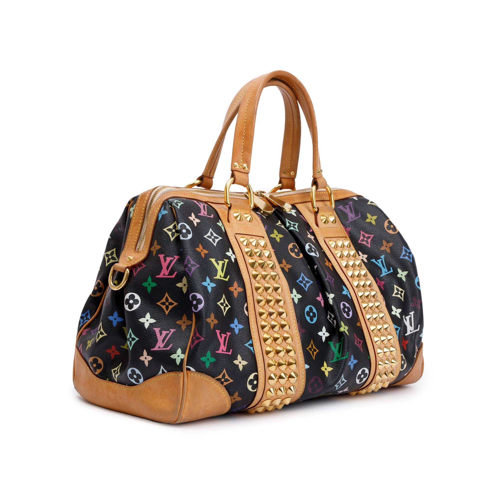 Louis Vuitton Black Monogram Multicolor Courtney GM w/ Strap