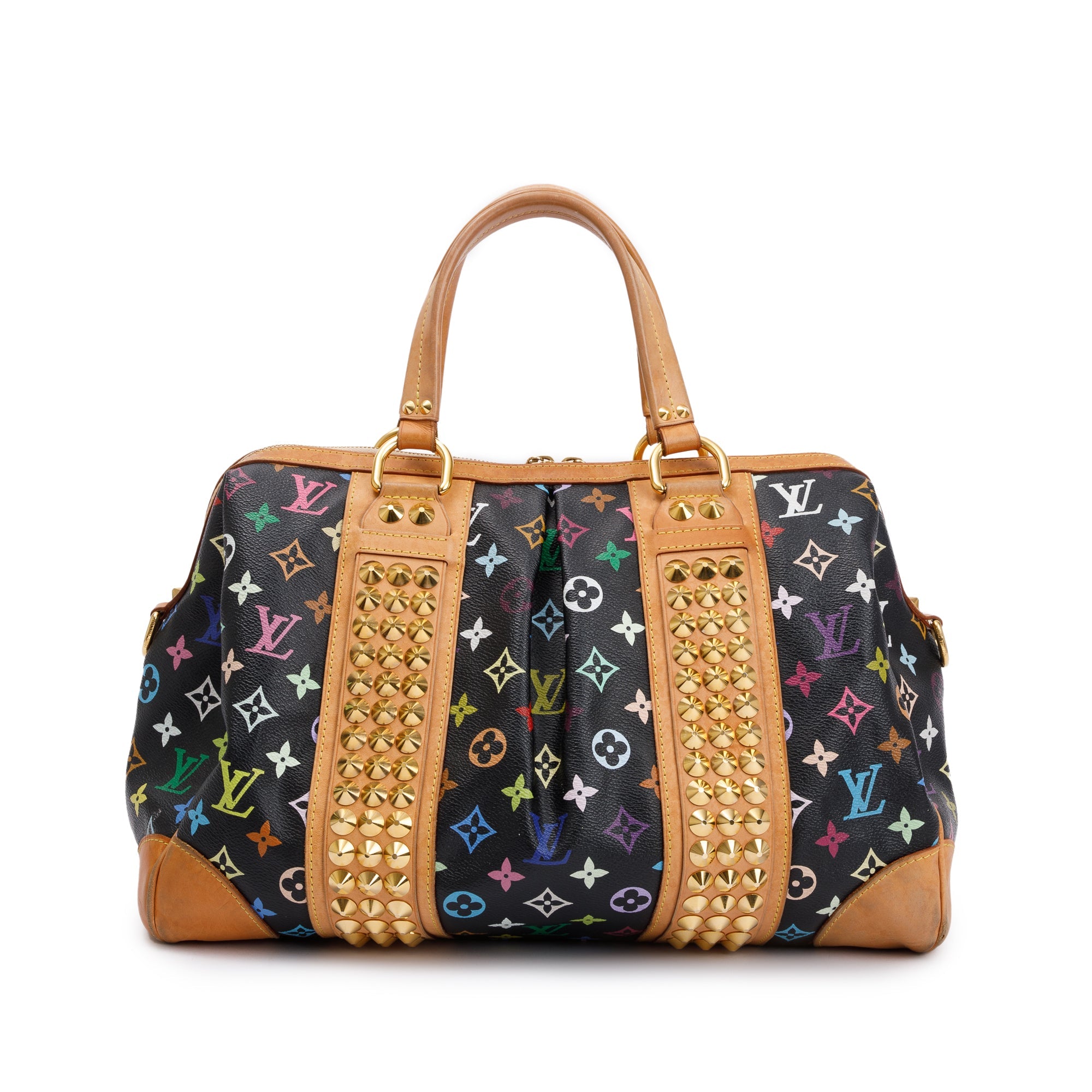 Louis Vuitton Black Monogram Multicolor Courtney GM w/ Strap