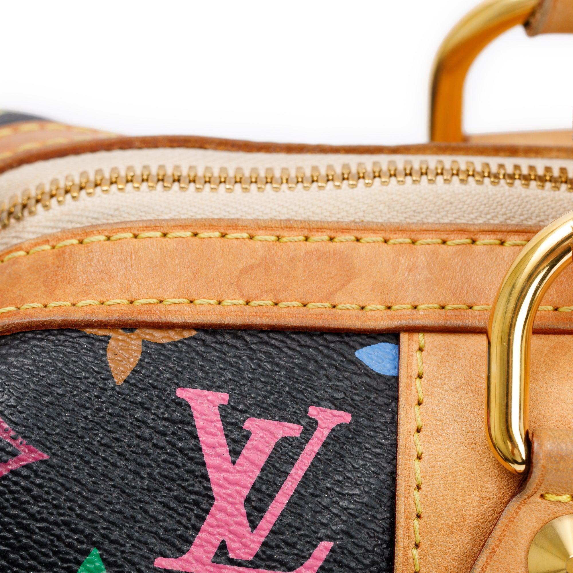 Louis Vuitton Black Monogram Multicolor Courtney GM w/ Strap