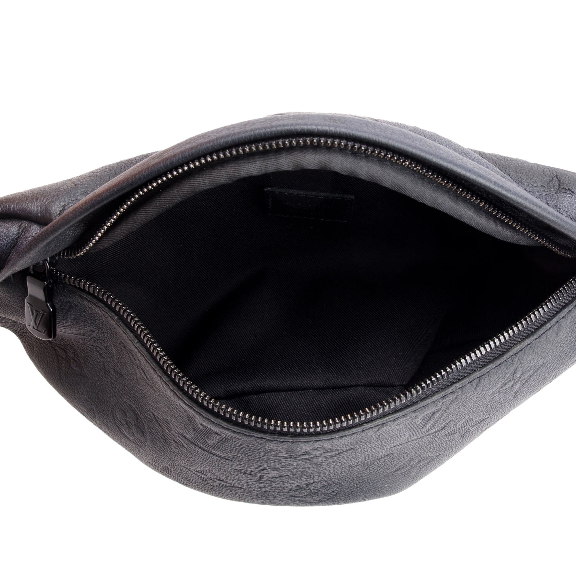 Louis Vuitton Black Monogram Shadow Calfskin Leather Discovery Bumbag w/ Box