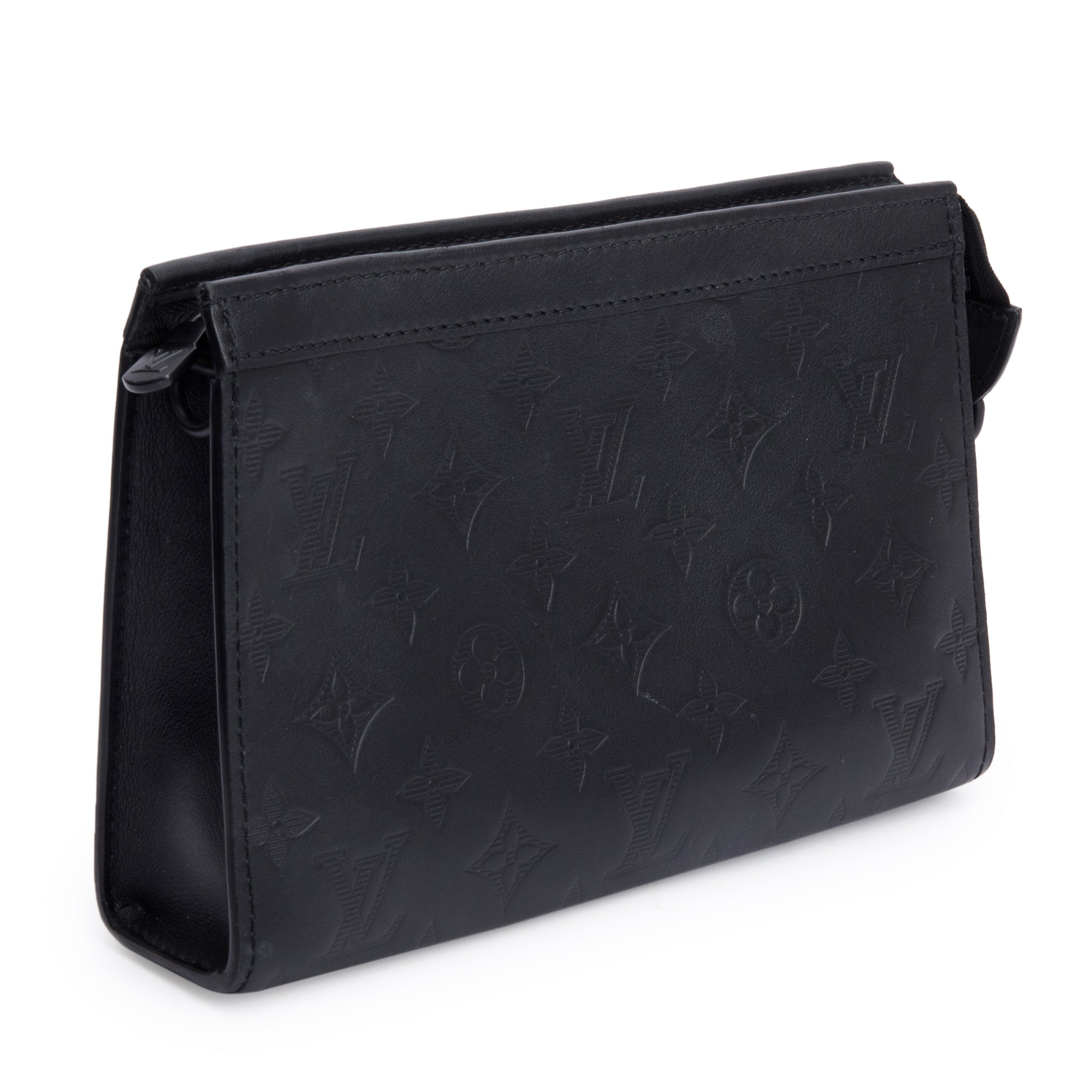 Louis Vuitton Black Monogram Shadow Gaston Wearable Wallet