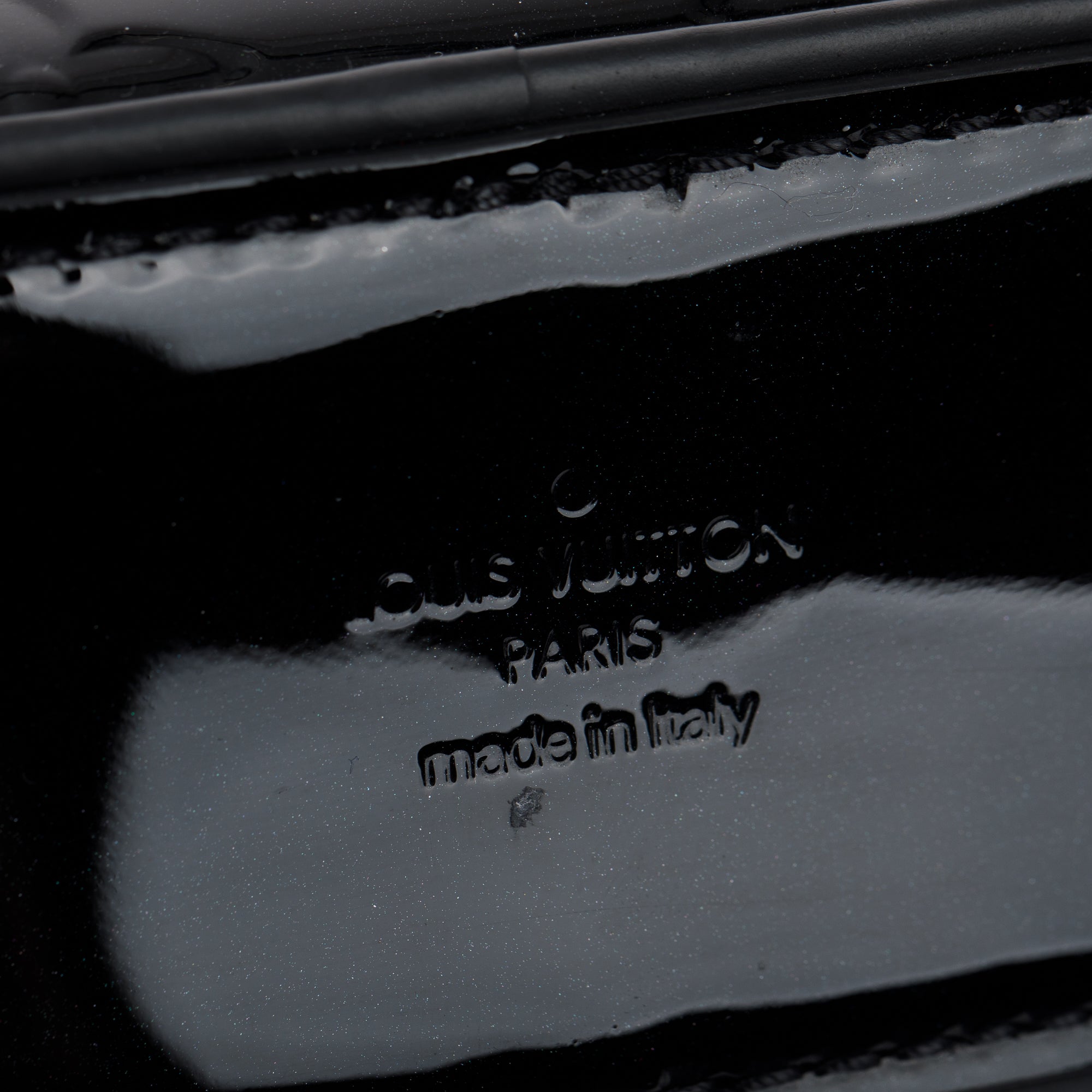 Louis Vuitton Black Monogram Vernis Leather Belt Bag w/ Strap