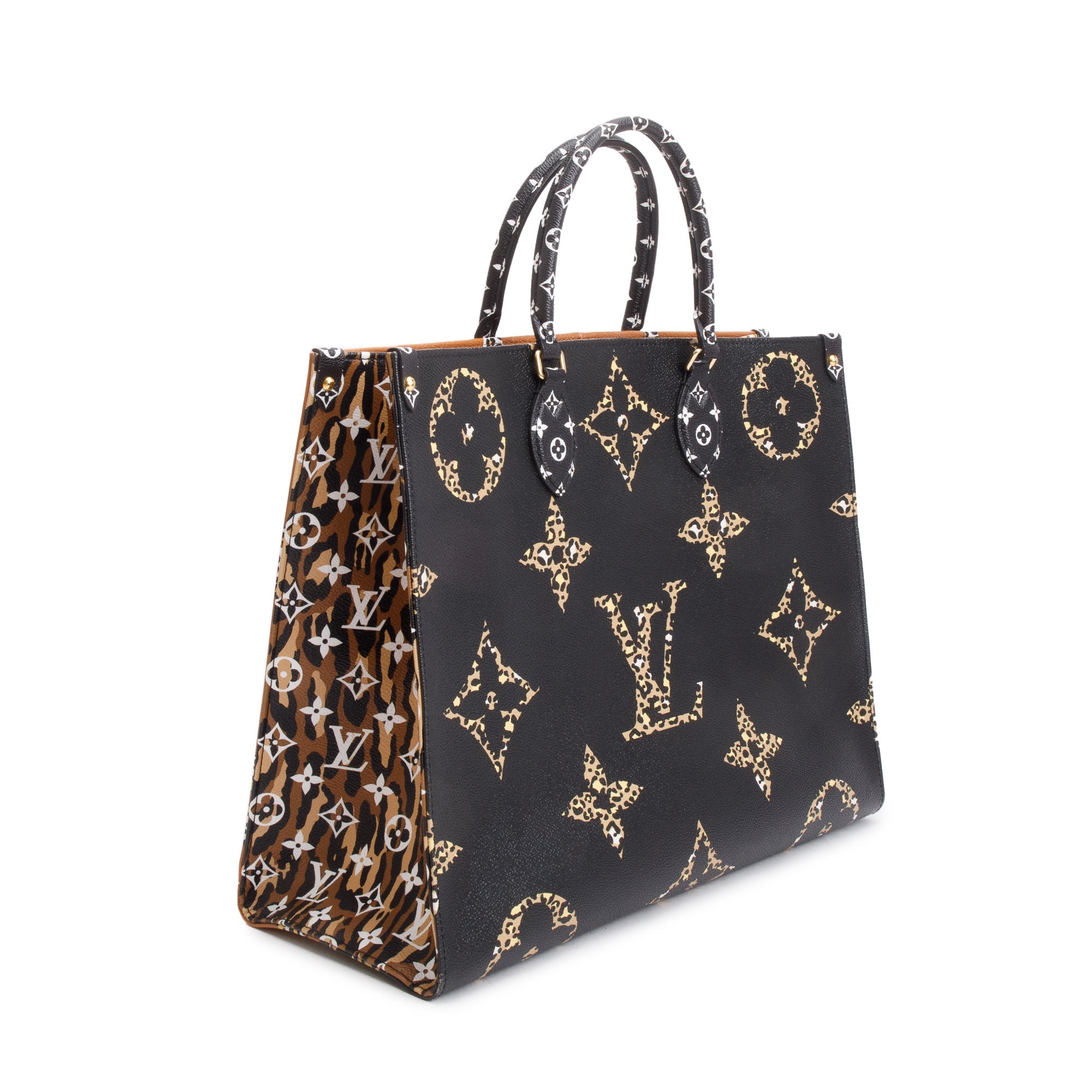 Louis Vuitton Black Multicolor Jungle Monogram Giant Limited Edition OnTheGo GM