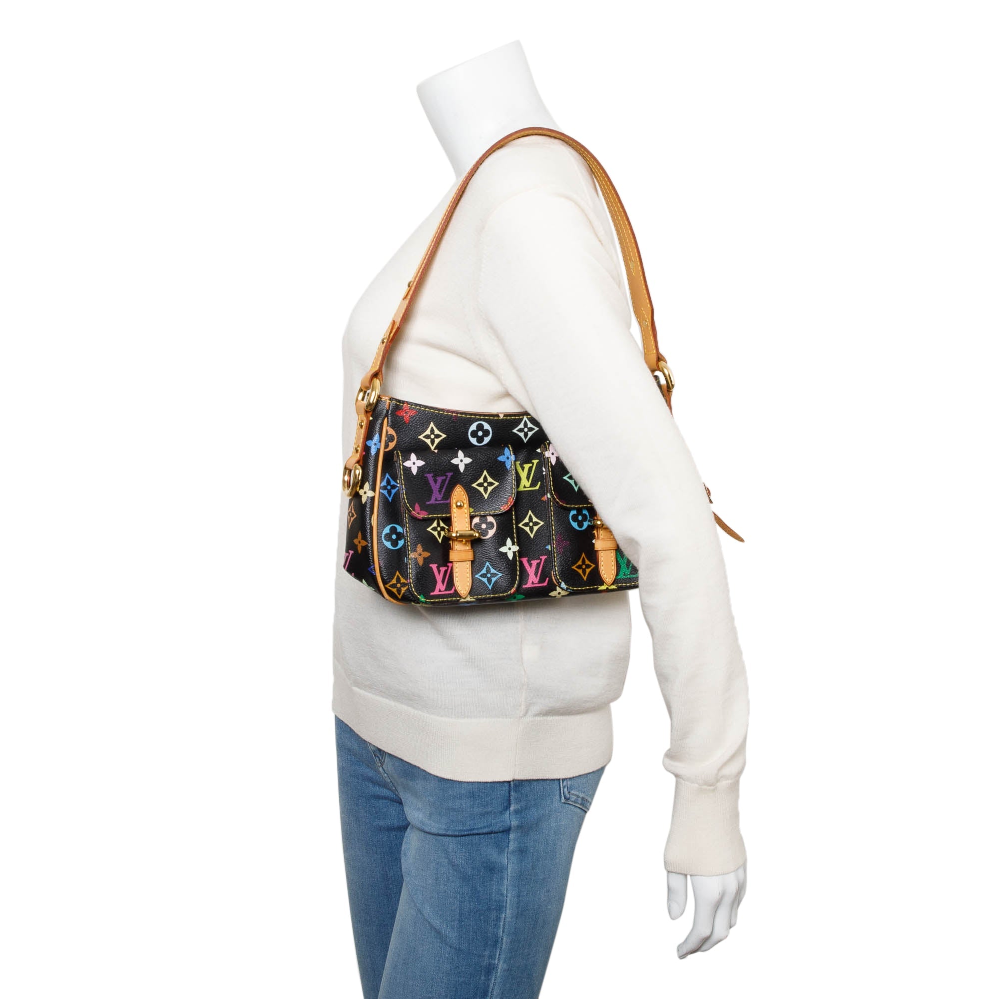 Louis Vuitton Black Multicolore Lodge PM