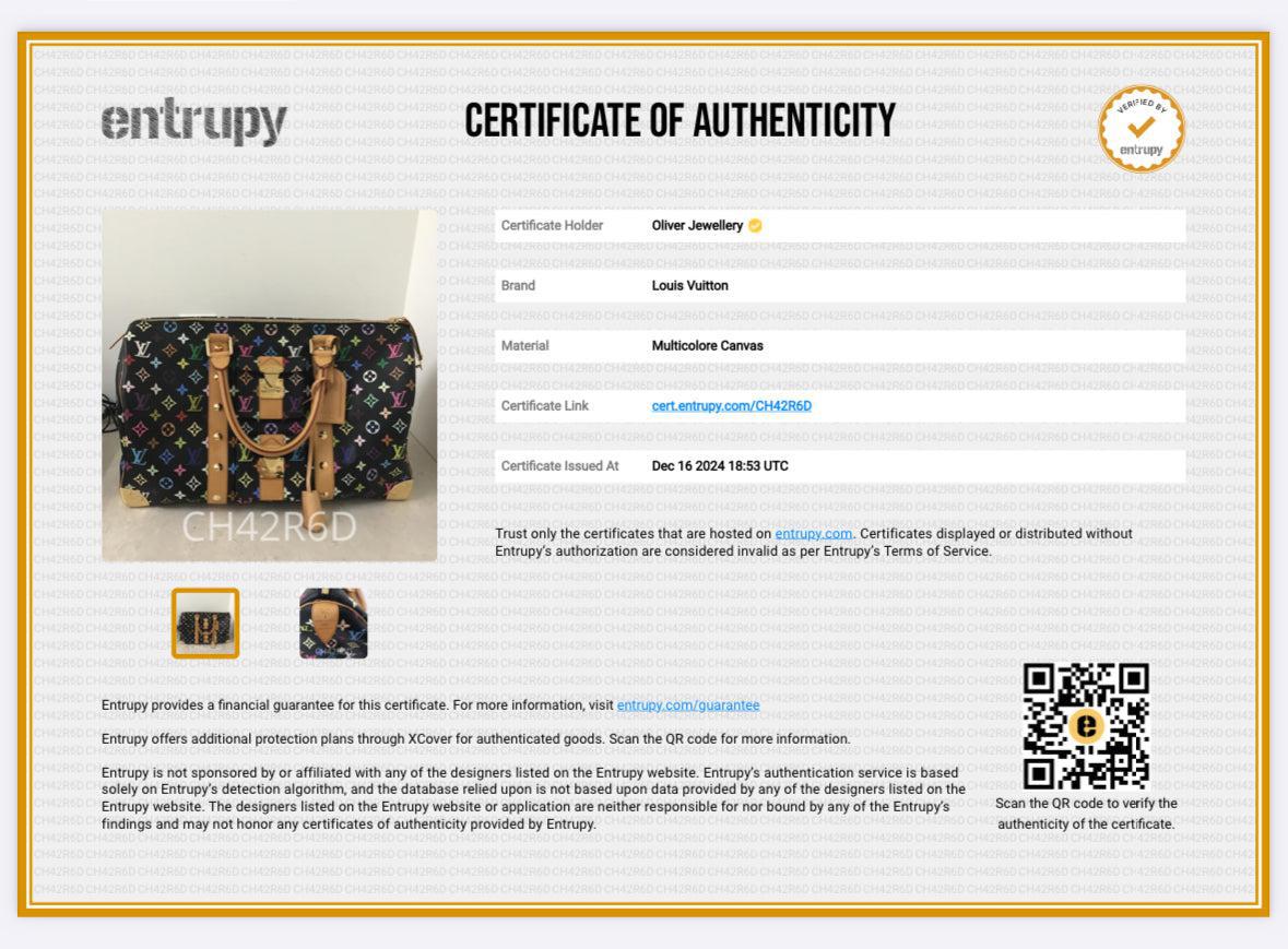 Louis Vuitton Black Multicolore Monogram Keepall 45