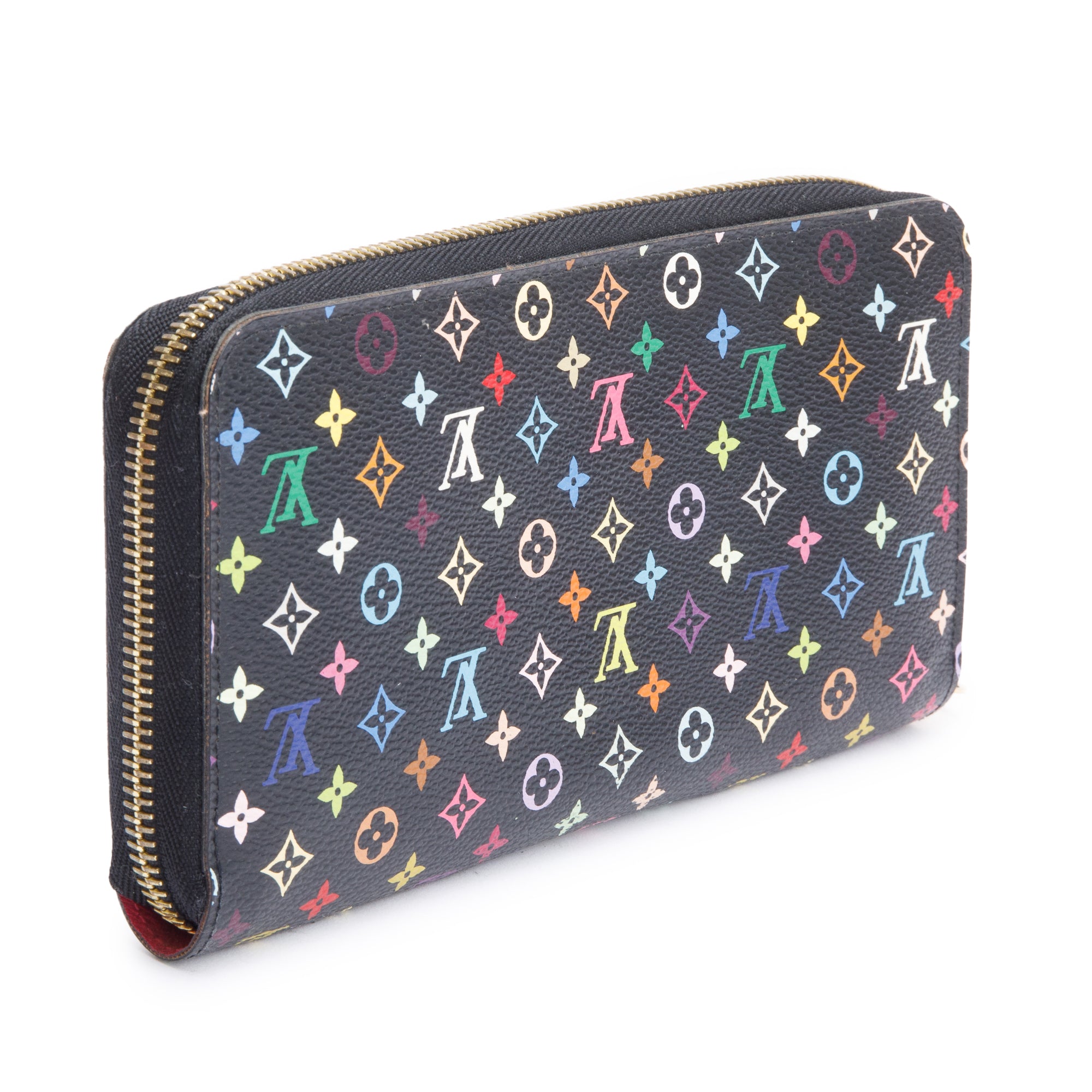 Louis Vuitton Black Multicolore Monogram Zippy Wallet