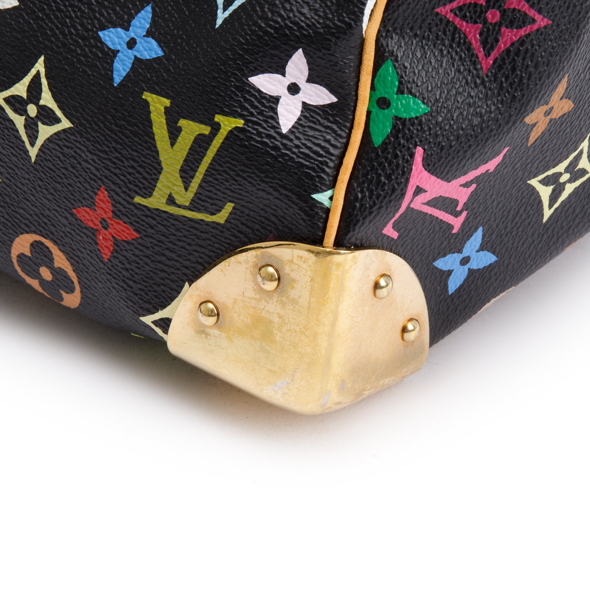 Louis Vuitton Black Multicolore Speedy 30