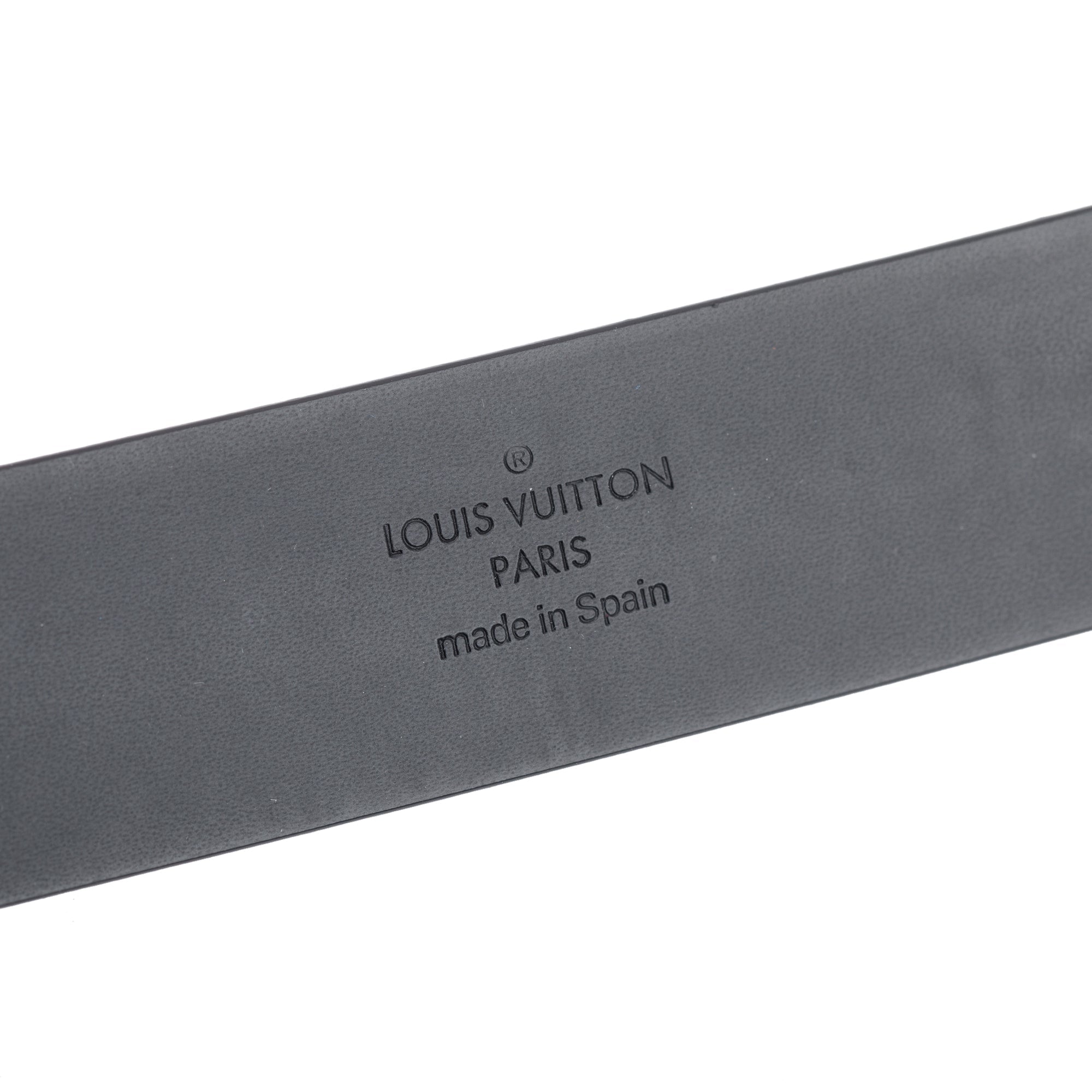 Louis Vuitton Black Nappa Leather Skyline 30 MM Belt 85 34