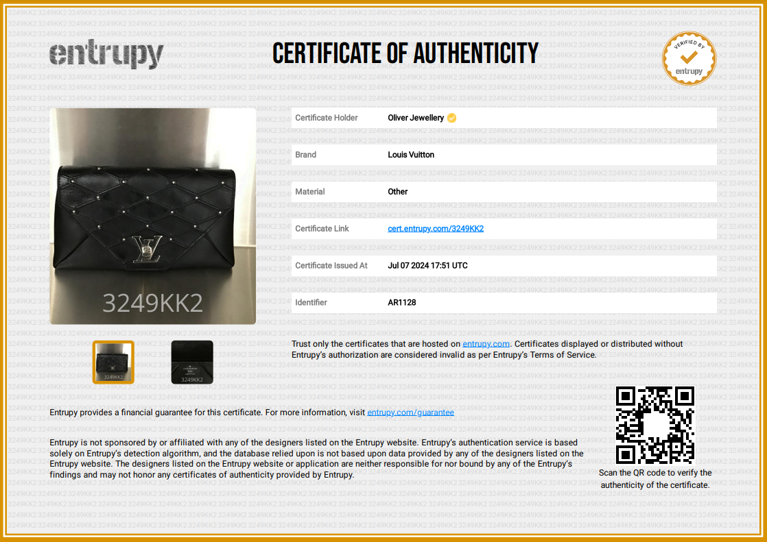 Louis Vuitton Black Studded Perforated Leather Love Note Bag