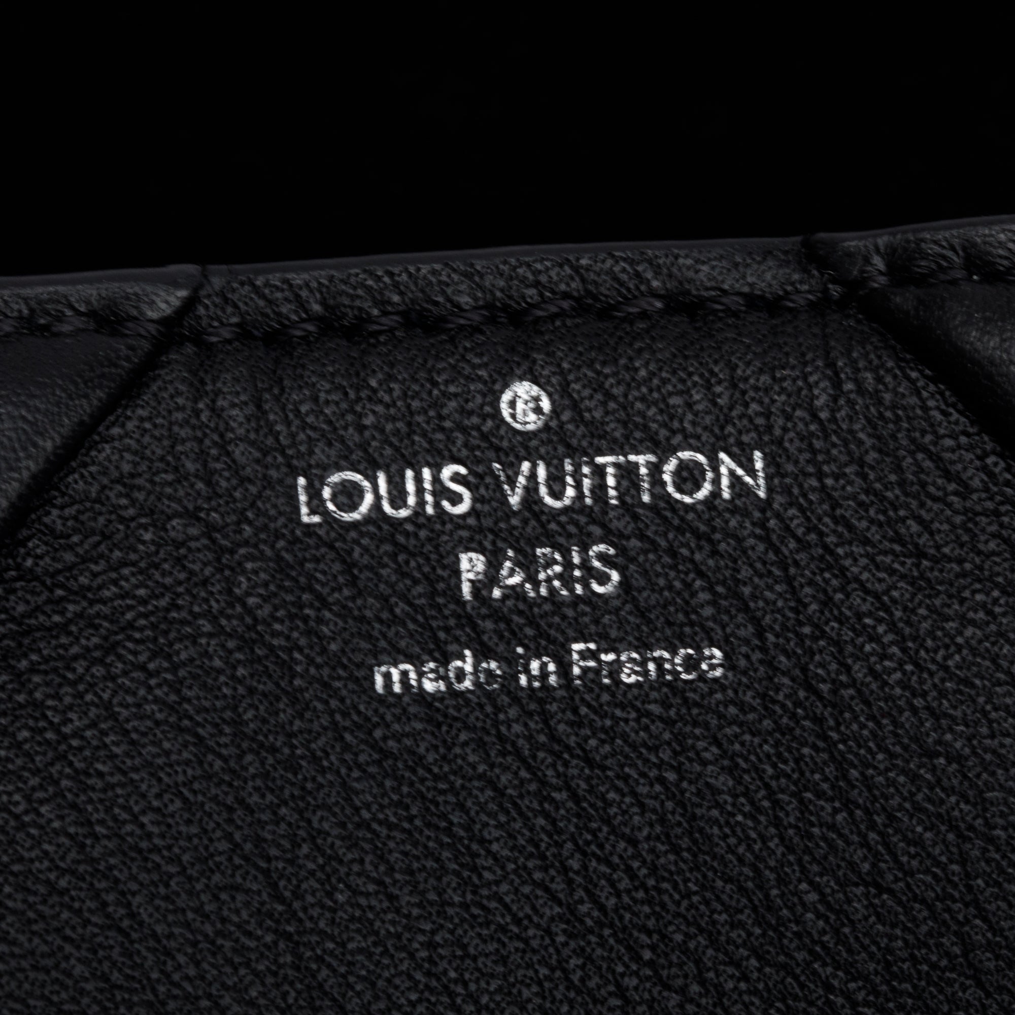 Louis Vuitton Black Studded Perforated Leather Love Note Bag